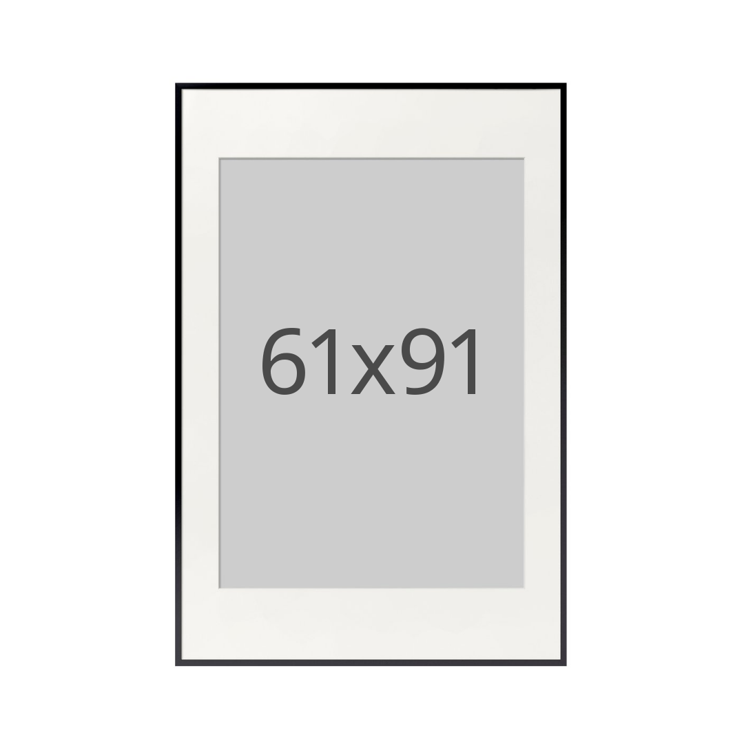 IKEA LOMVIKEN ram, svart, 61x91 cm