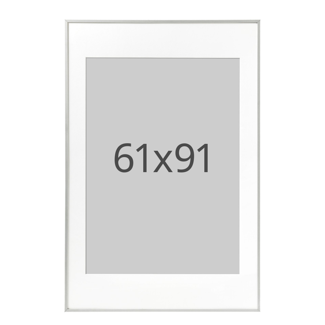 IKEA LOMVIKEN ram, aluminium, 61x91 cm