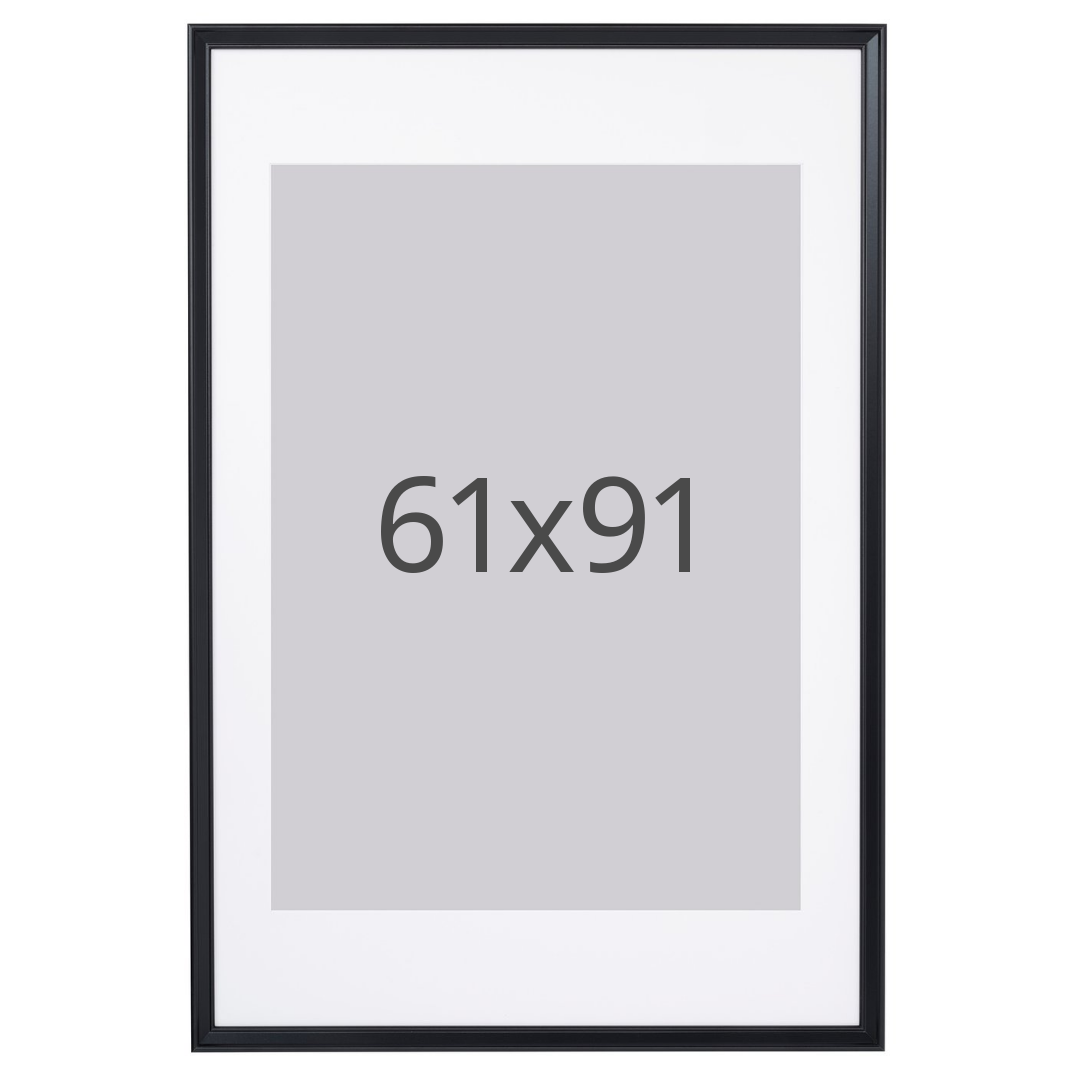 IKEA KNOPPÄNG ram, svart, 61x91 cm