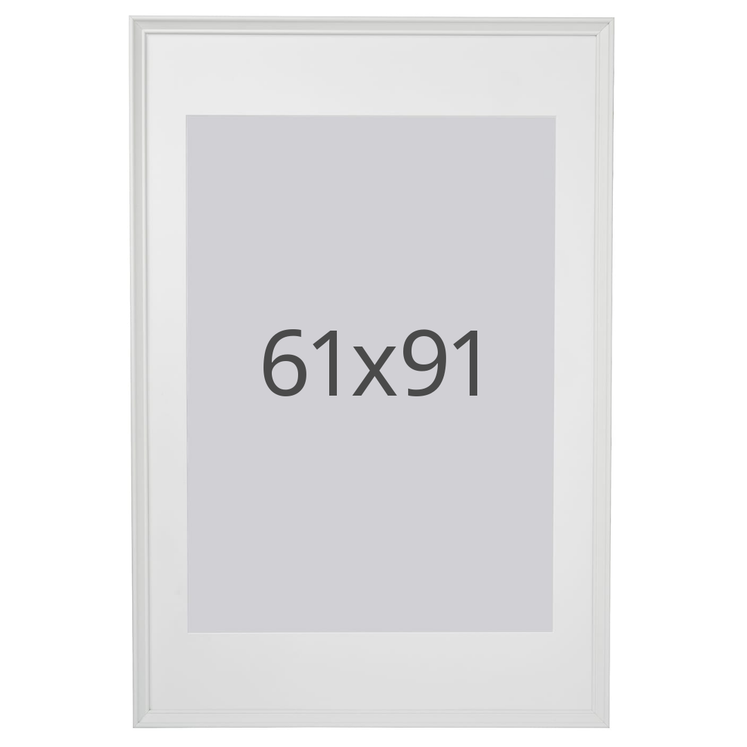 IKEA KNOPPÄNG ram, vit, 61x91 cm