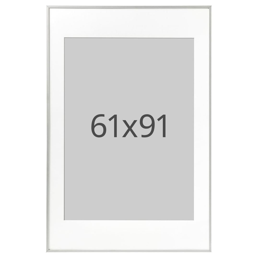 IKEA LOMVIKEN ram, aluminium, 61x91 cm