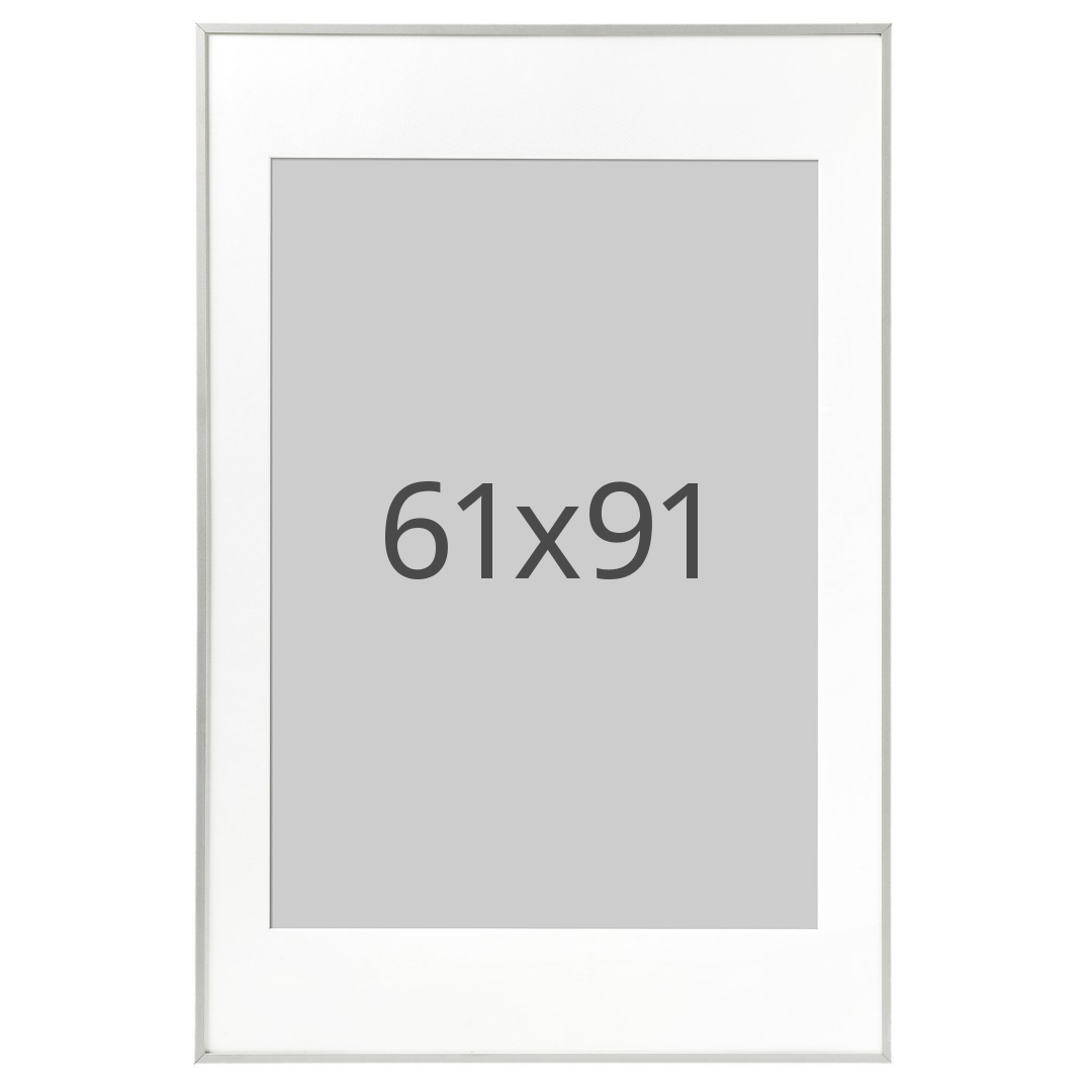 IKEA LOMVIKEN ram, aluminium, 61x91 cm