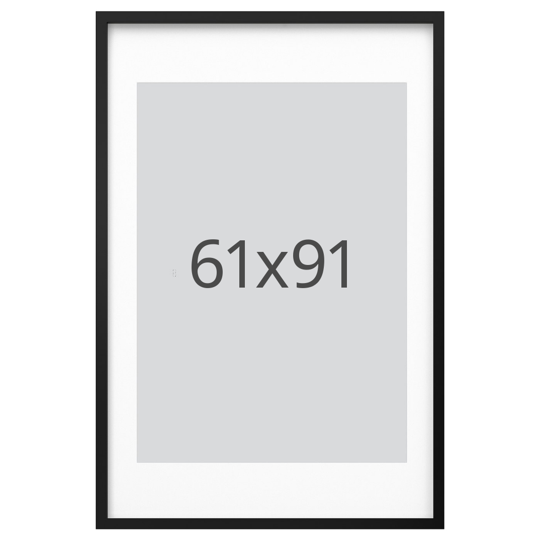 IKEA RÖDALM ram, svart, 61x91 cm