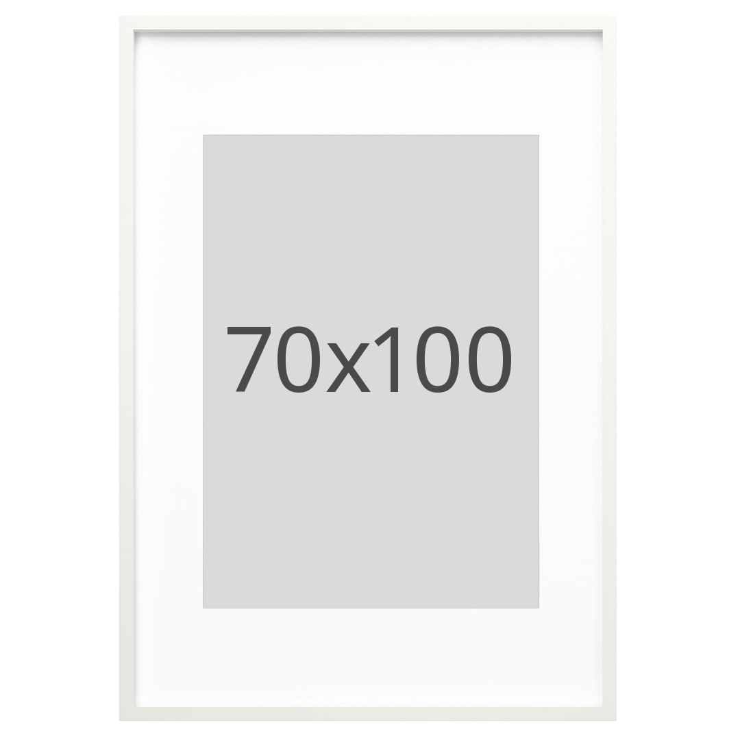 IKEA RÖDALM ram, vit, 70x100 cm