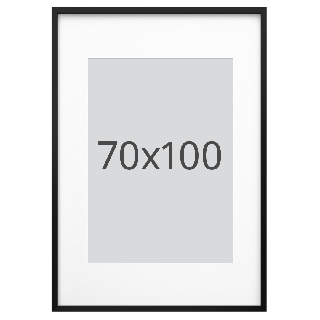 IKEA RÖDALM ram, svart, 70x100 cm
