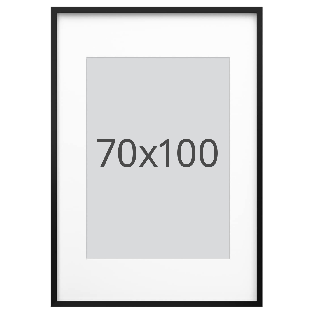 IKEA RÖDALM ram, svart, 70x100 cm