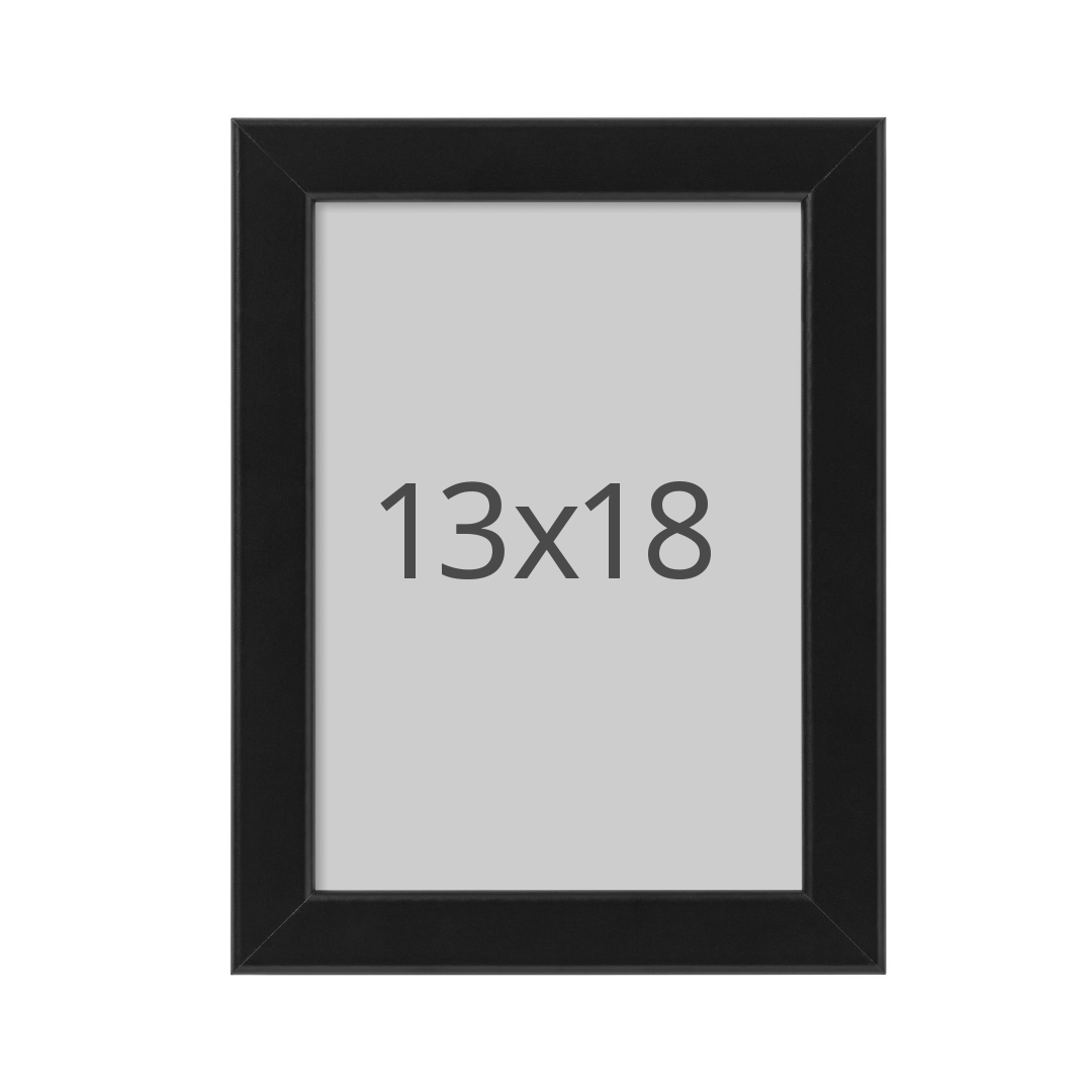 IKEA FISKBO ram, svart, 13x18 cm