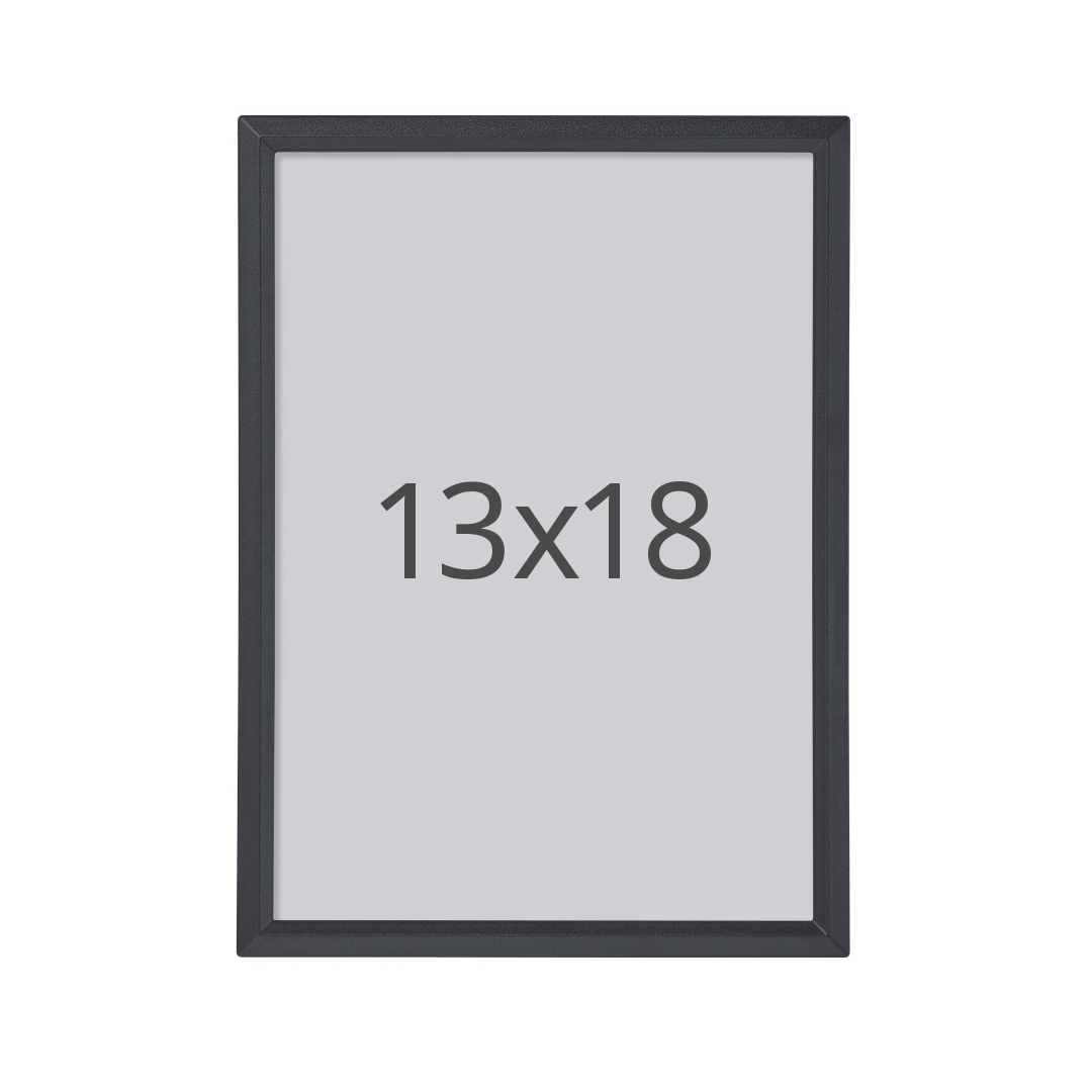 IKEA YLLEVAD ram, svart, 13x18 cm