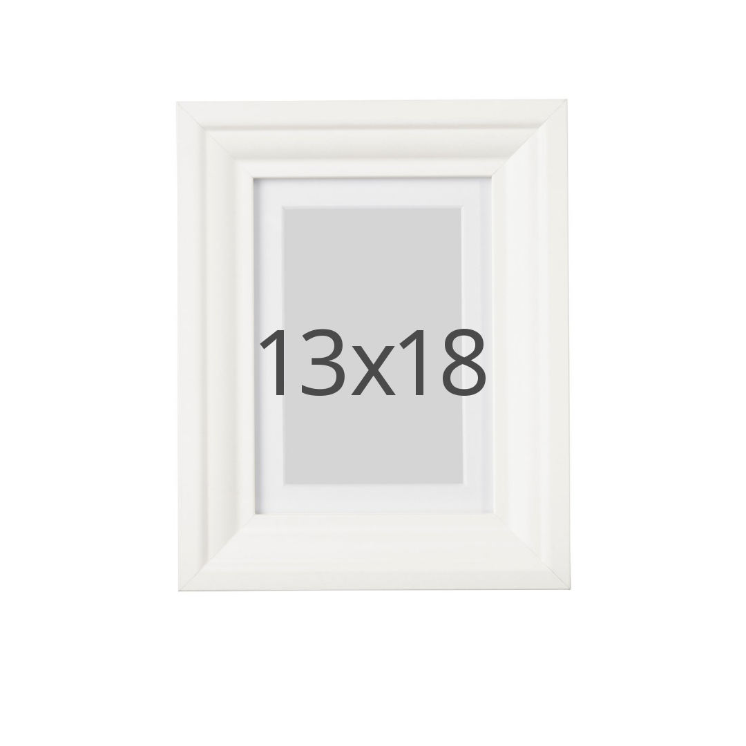 IKEA EDSBRUK ram, vit, 13x18 cm