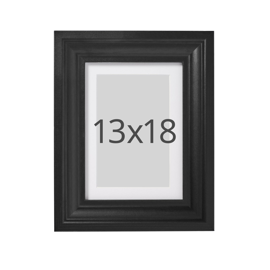 IKEA EDSBRUK ram, svartlaserad, 13x18 cm