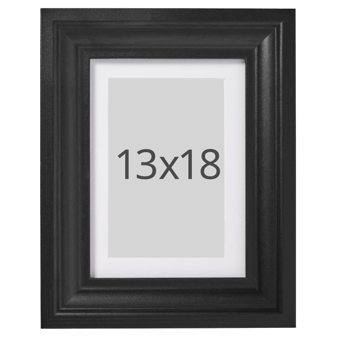 IKEA EDSBRUK ram, svartlaserad, 13x18 cm