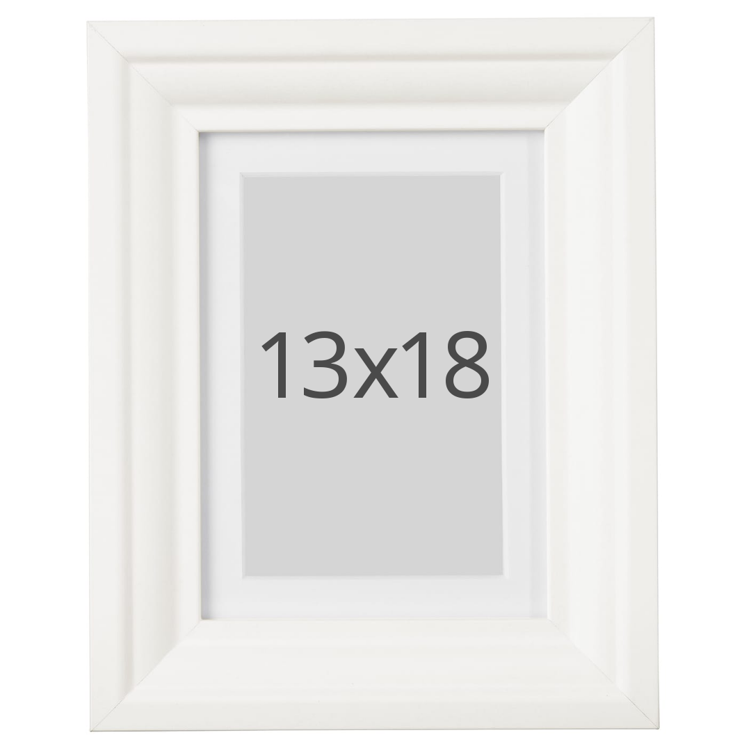 IKEA EDSBRUK ram, vit, 13x18 cm