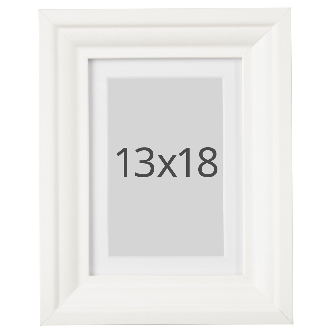 IKEA EDSBRUK ram, vit, 13x18 cm