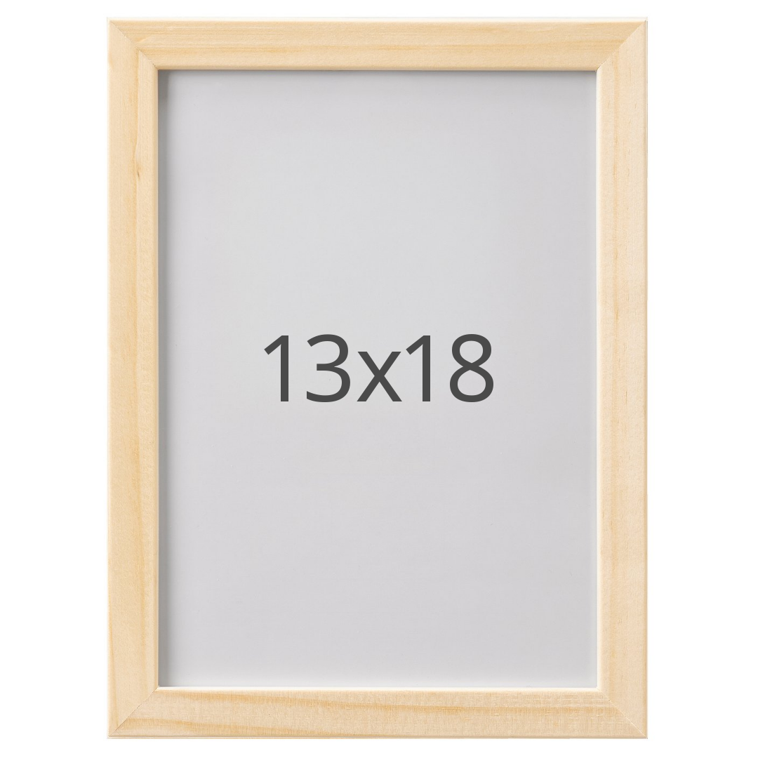 IKEA HÄCKHAGTORN ram, furu, 13x18 cm