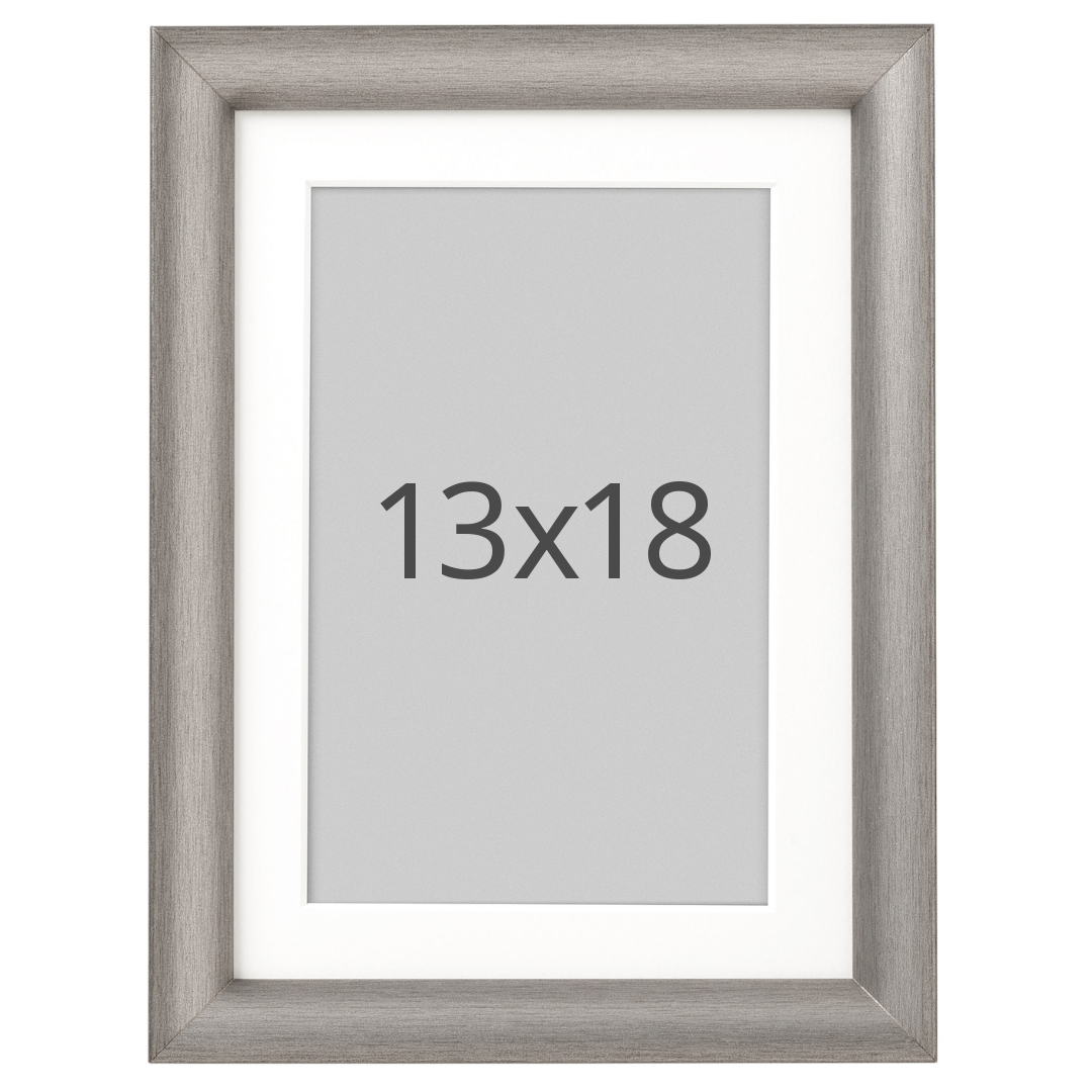 IKEA SILVERHÖJDEN ram, silverfärgad, 13x18 cm