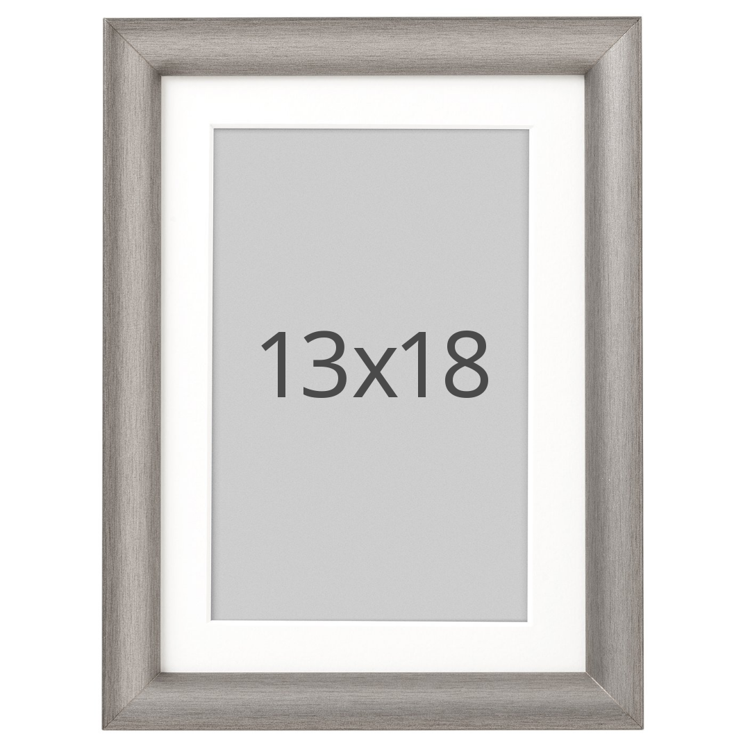 IKEA SILVERHÖJDEN ram, silverfärgad, 13x18 cm