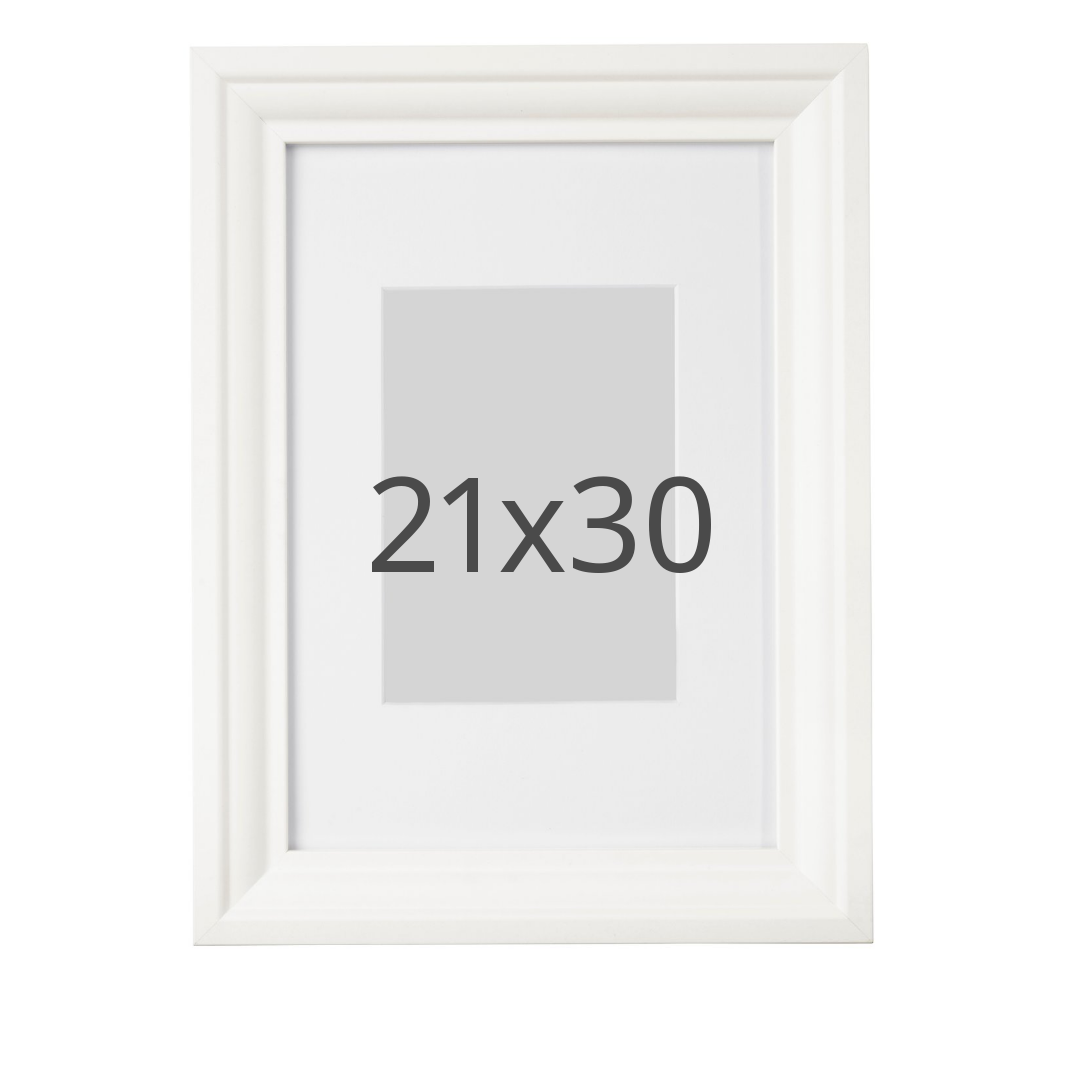 IKEA EDSBRUK ram, vit, 21x30 cm