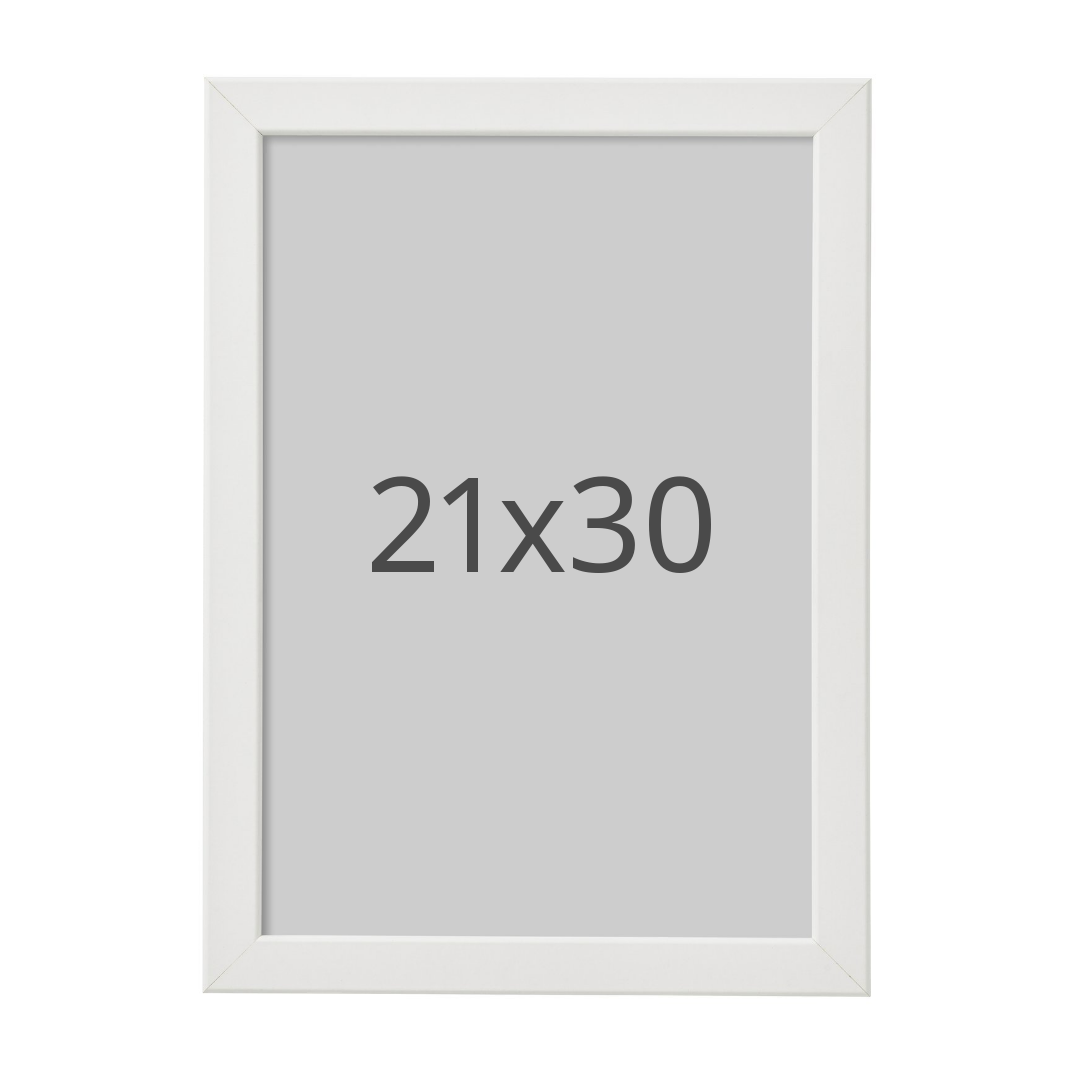 IKEA FISKBO ram, vit, 21x30 cm