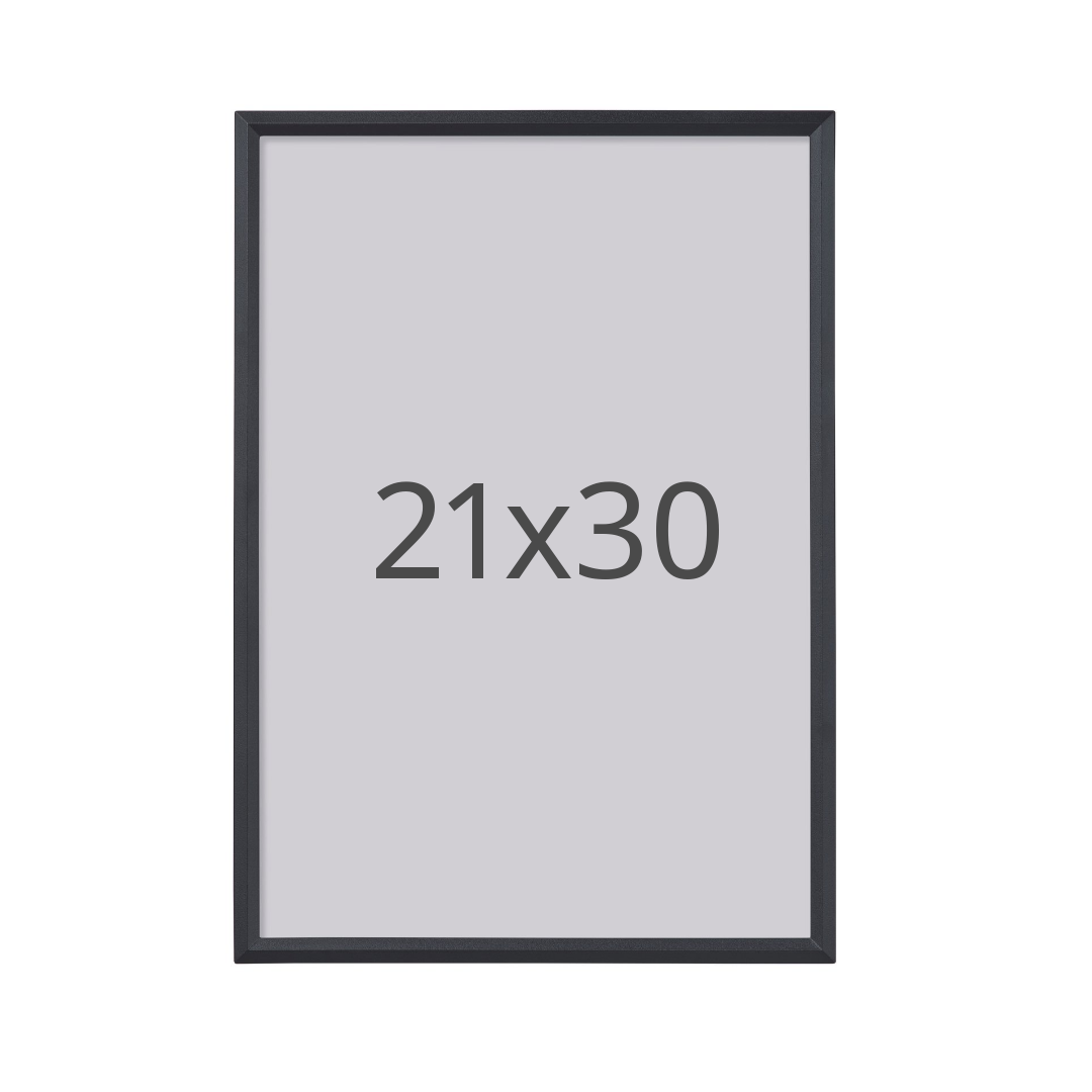 IKEA YLLEVAD ram, svart, 21x30 cm