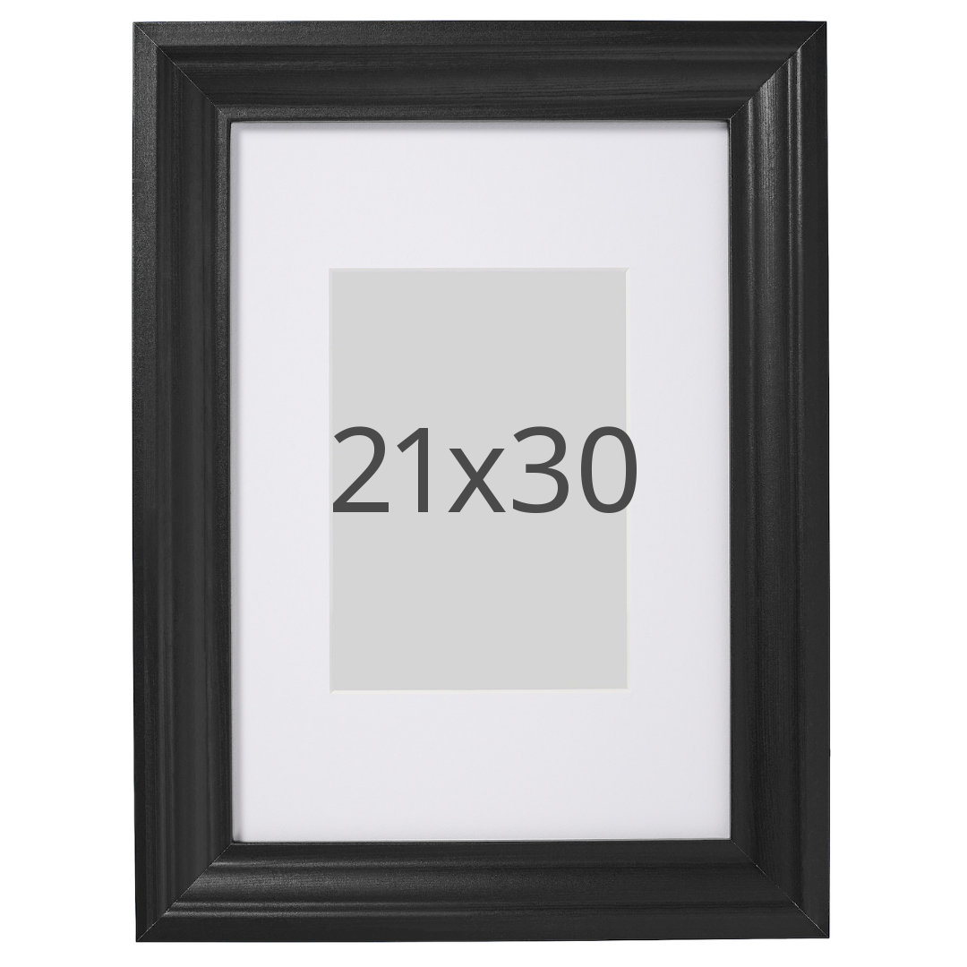 IKEA EDSBRUK ram, svartlaserad, 21x30 cm