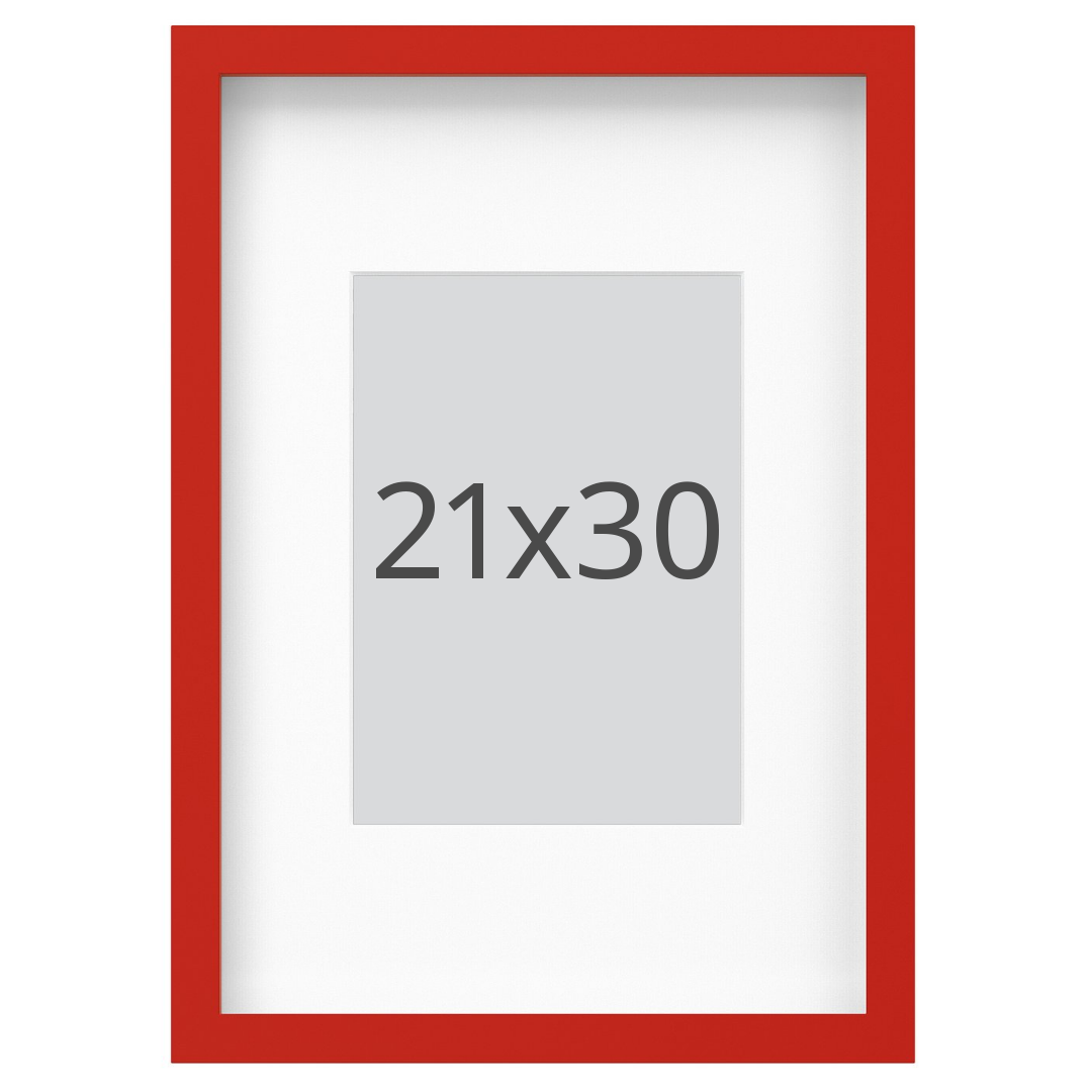 IKEA RÖDALM ram, röd, 21x30 cm