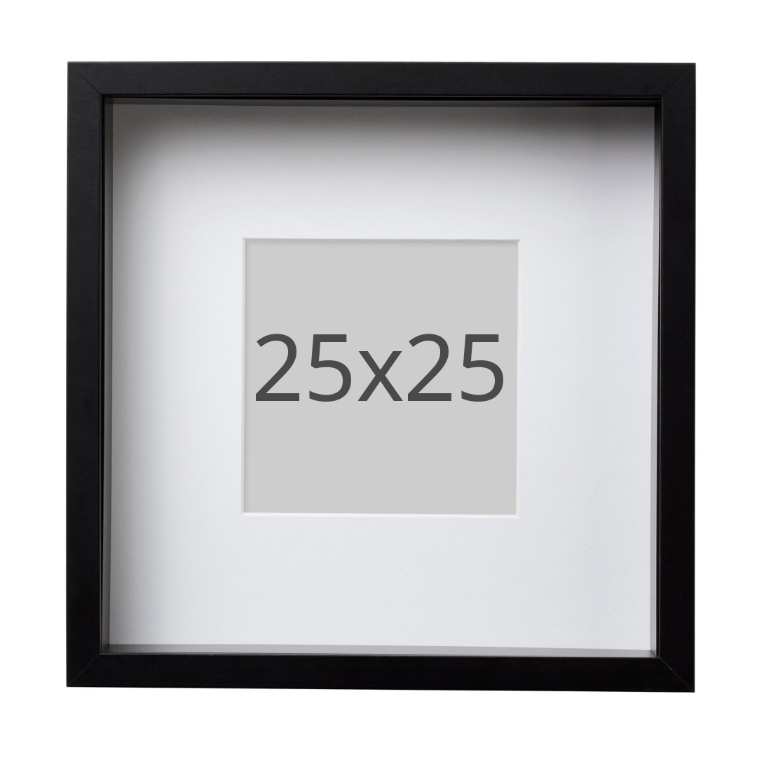 IKEA SANNAHED ram, svart, 25x25 cm