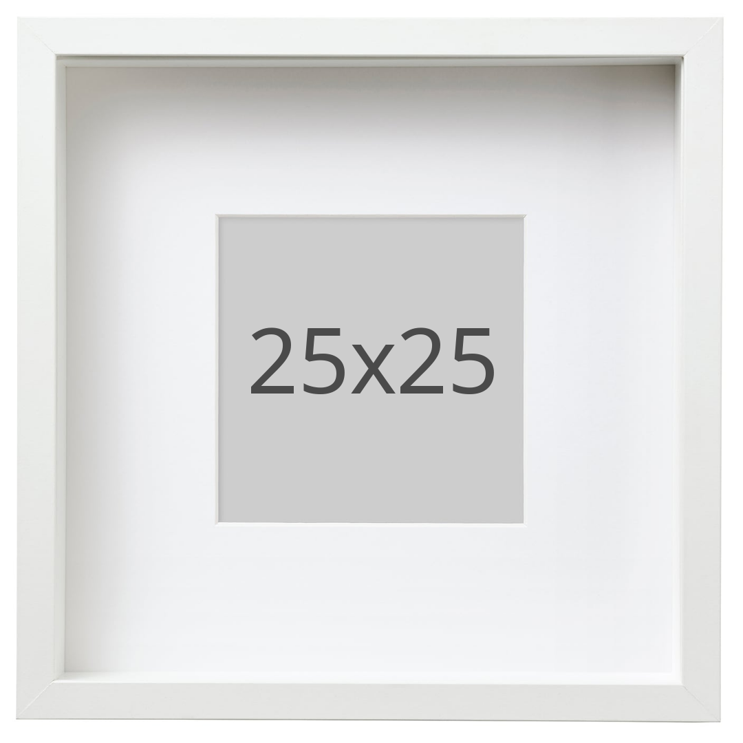 IKEA SANNAHED ram, vit, 25x25 cm