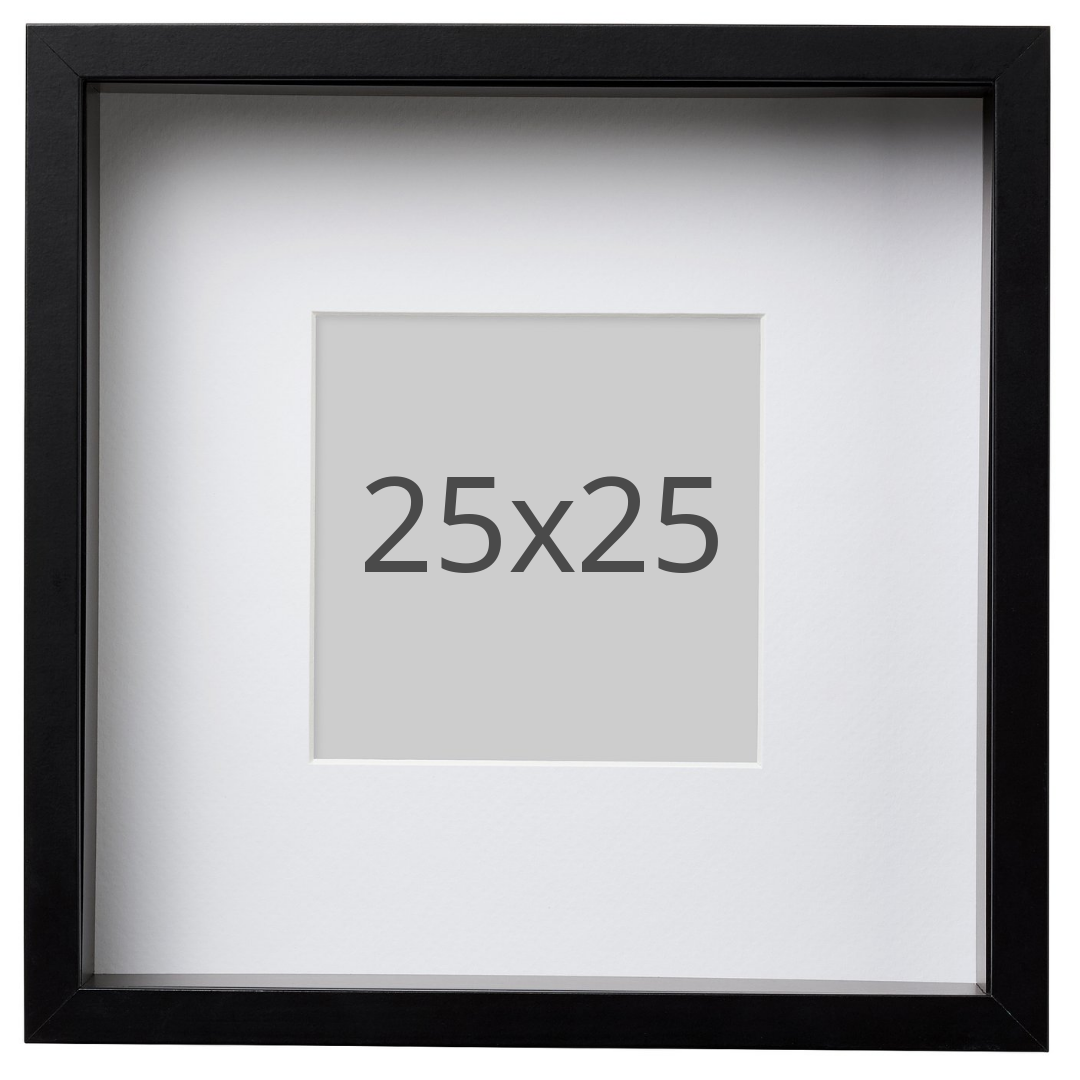 IKEA SANNAHED ram, svart, 25x25 cm