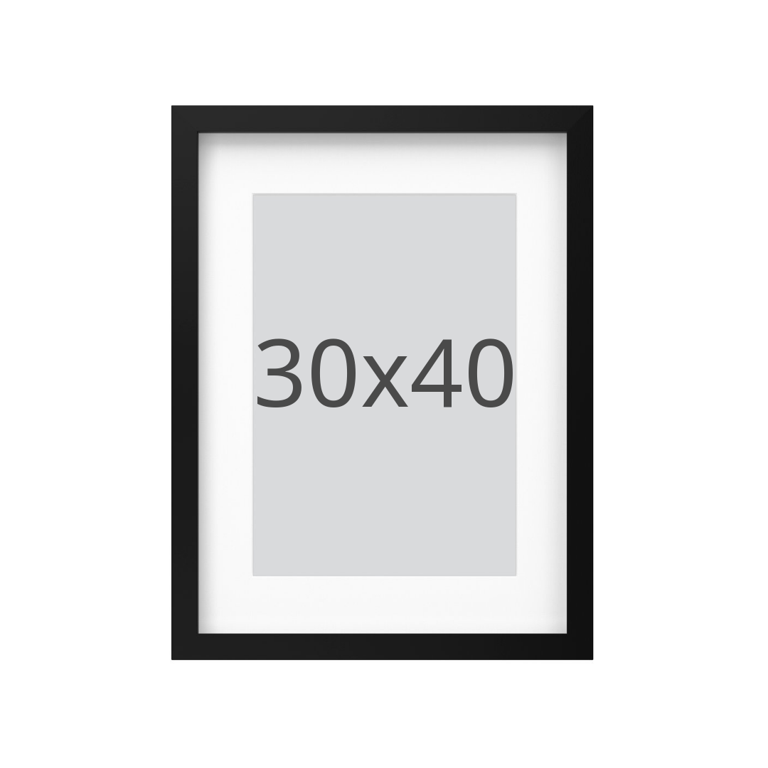 IKEA RÖDALM ram, svart, 30x40 cm