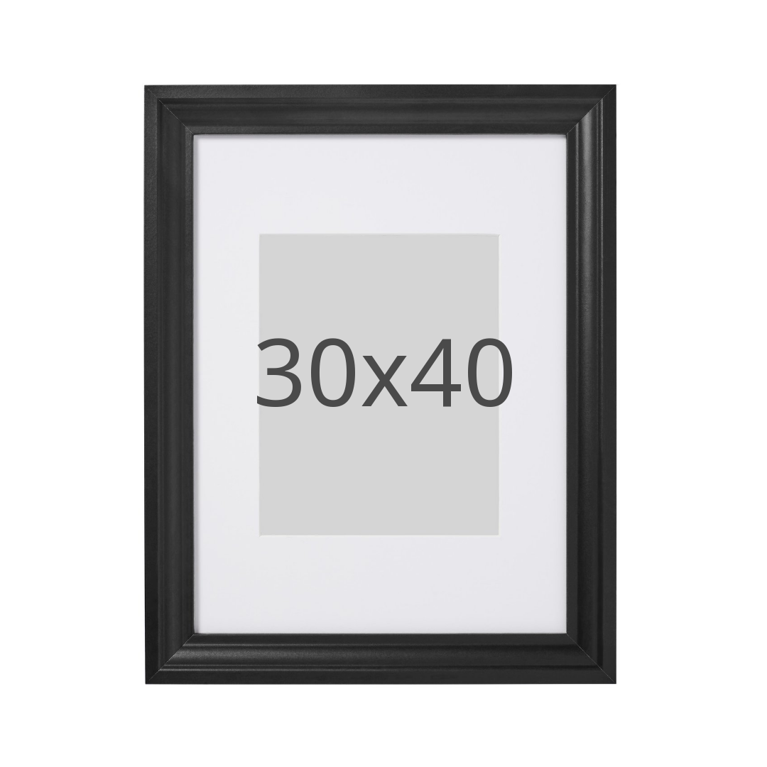 IKEA EDSBRUK ram, svartlaserad, 30x40 cm