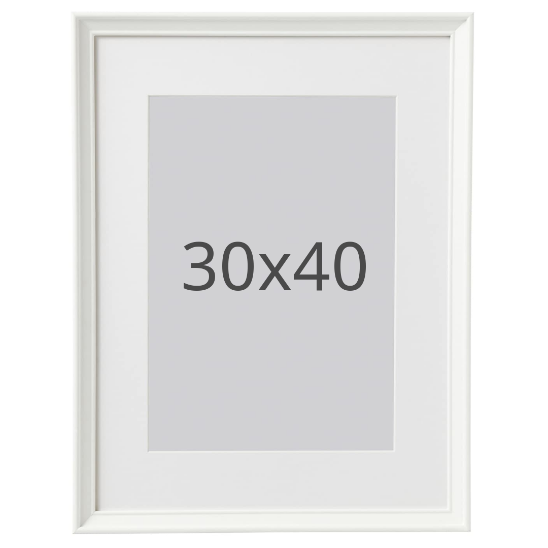 IKEA KNOPPÄNG ram, vit, 30x40 cm