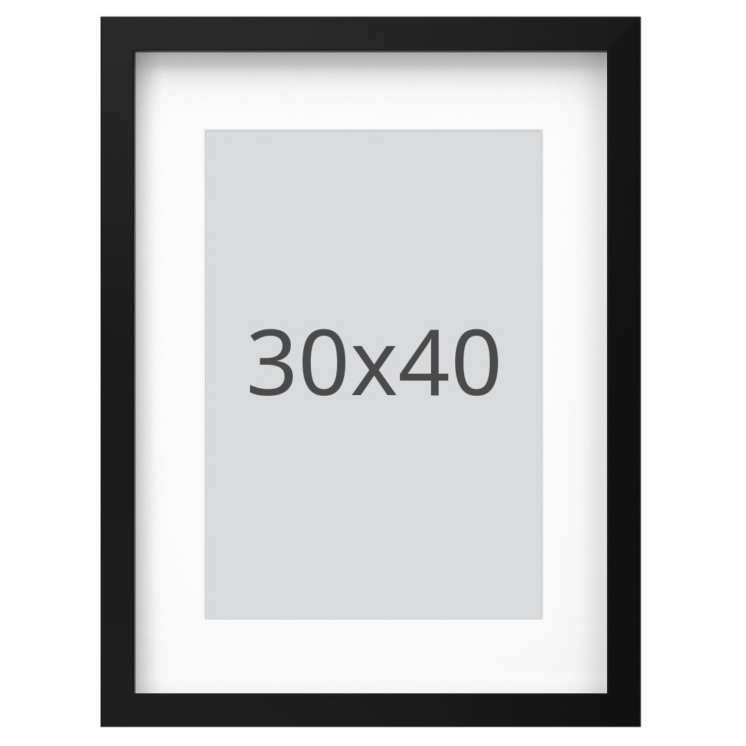 IKEA RÖDALM ram, svart, 30x40 cm