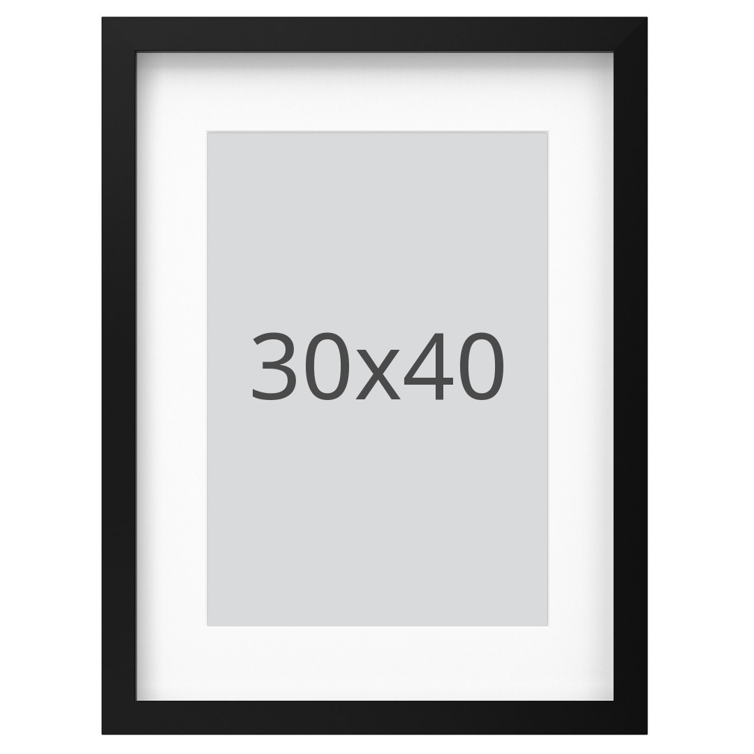 IKEA RÖDALM ram, svart, 30x40 cm