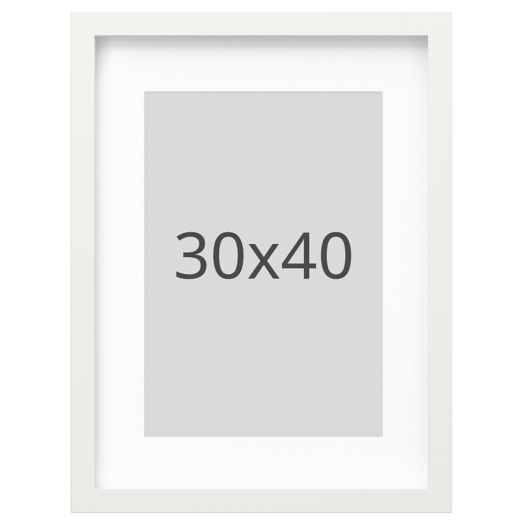 IKEA RÖDALM ram, vit, 30x40 cm