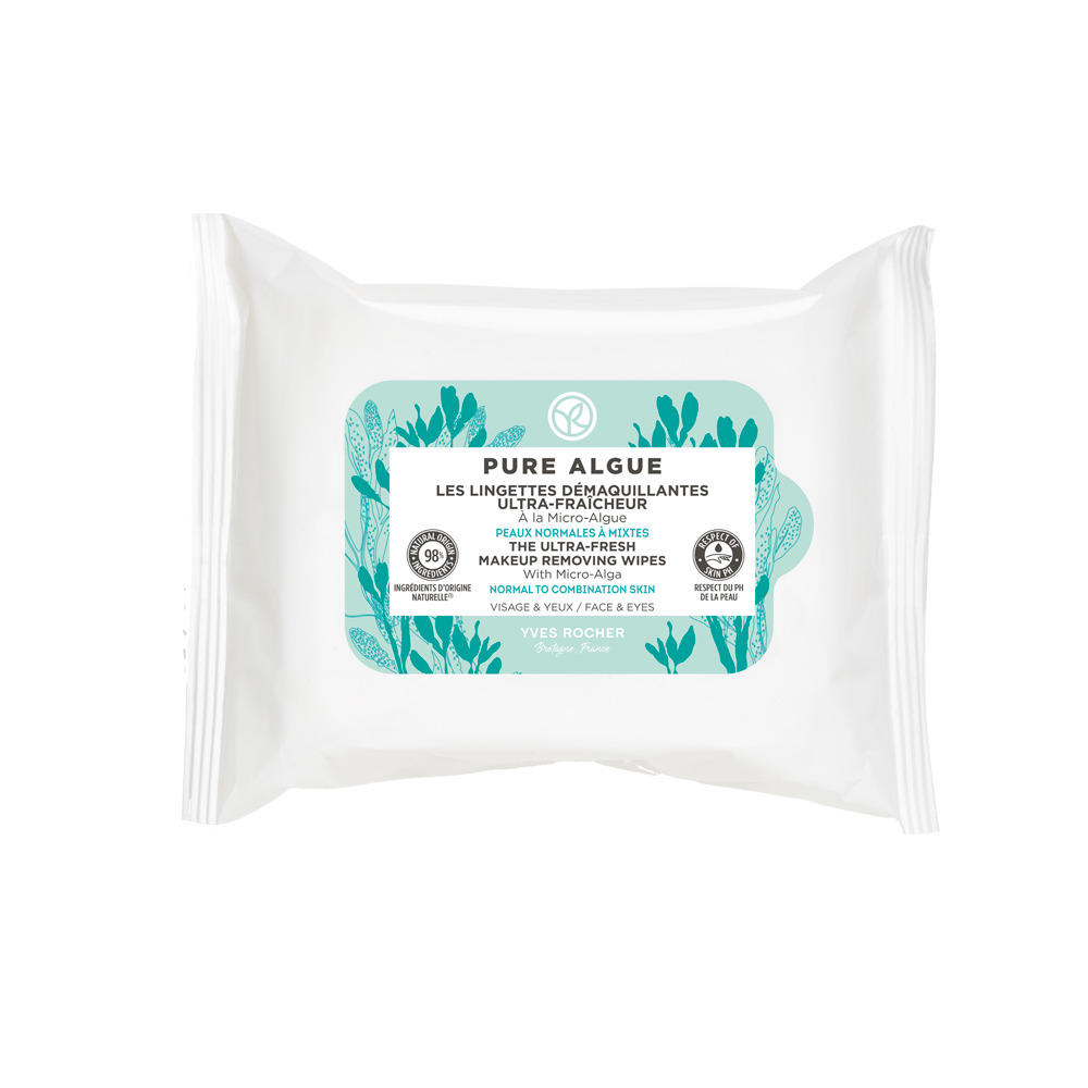 Ultra-fresh Makeup Removing Wipes X20 - Pure Algue - Makeup Remover, Cleanser And Toner