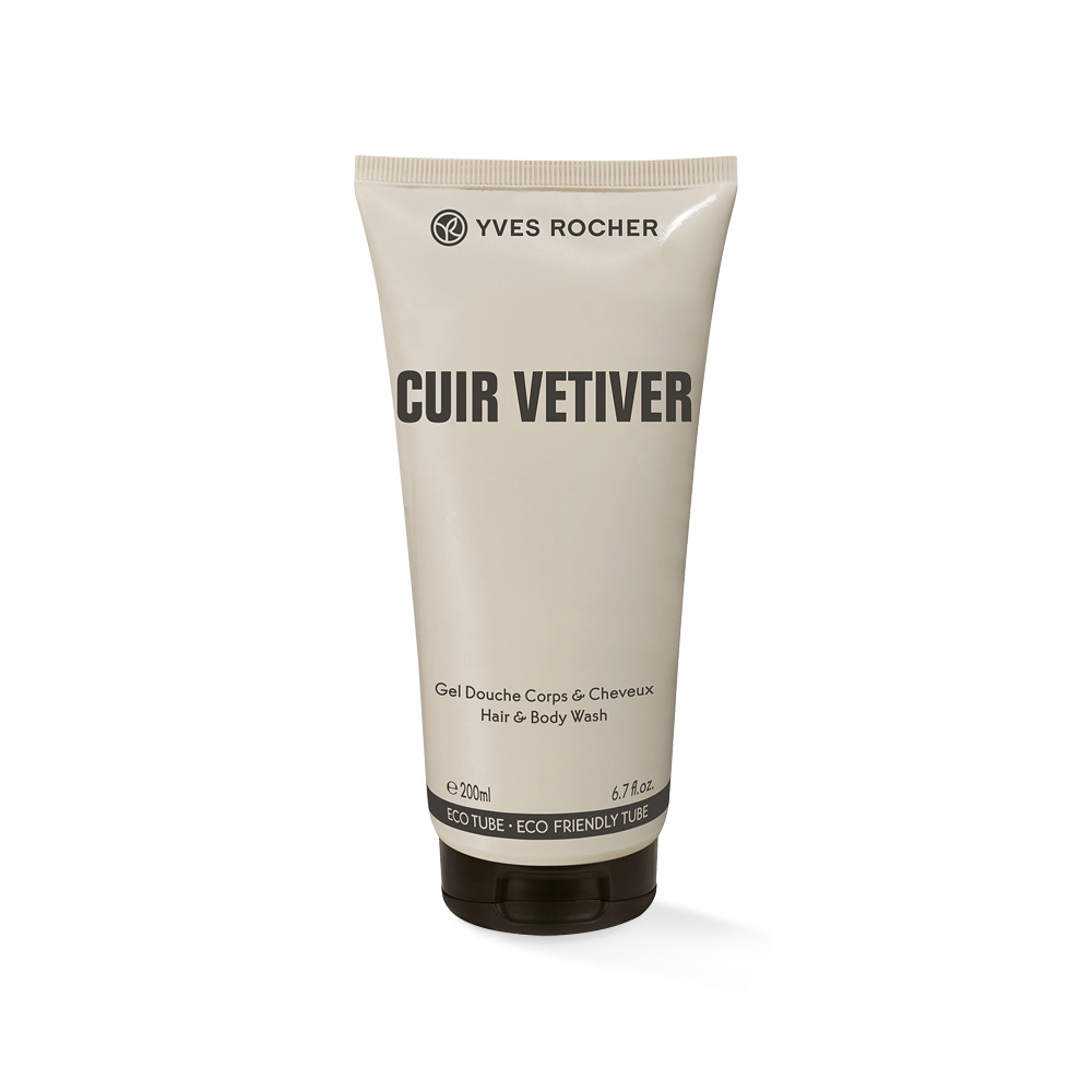 Cuir Vetiver Hair And Body Wash - Perfumed Shower Gel And Body Lotion