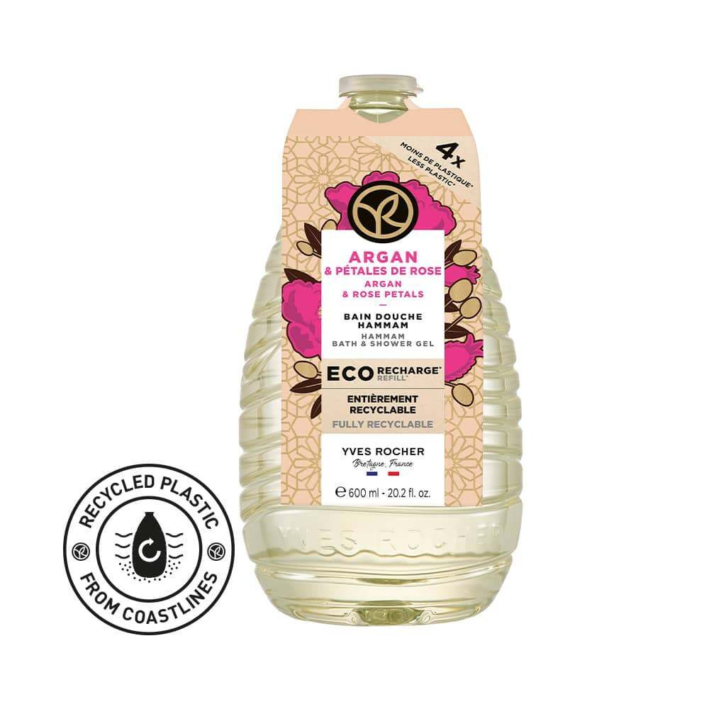 Eco-refill Argan & Rose Petals Bath & Shower Gel - Shower Gel & Body Wash
