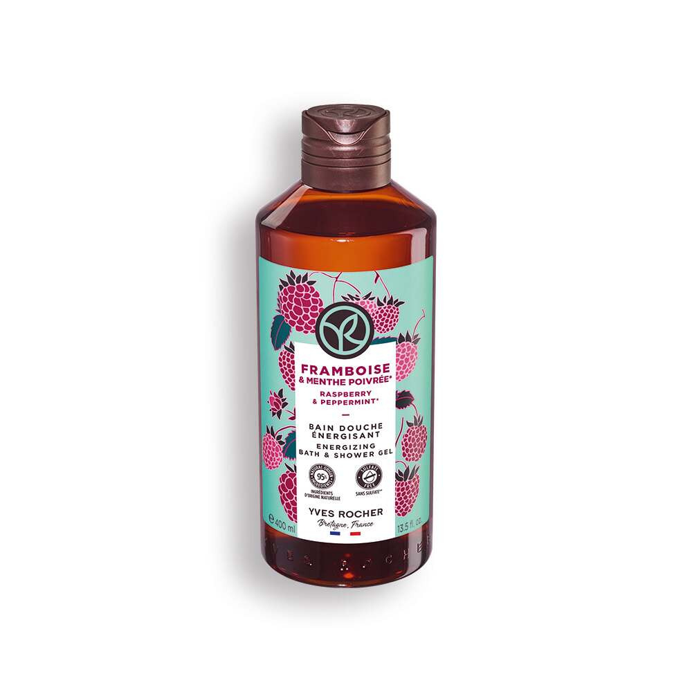 Raspberry & Peppermint Energizing Bath & Shower Gel - Shower Gel & Body Wash