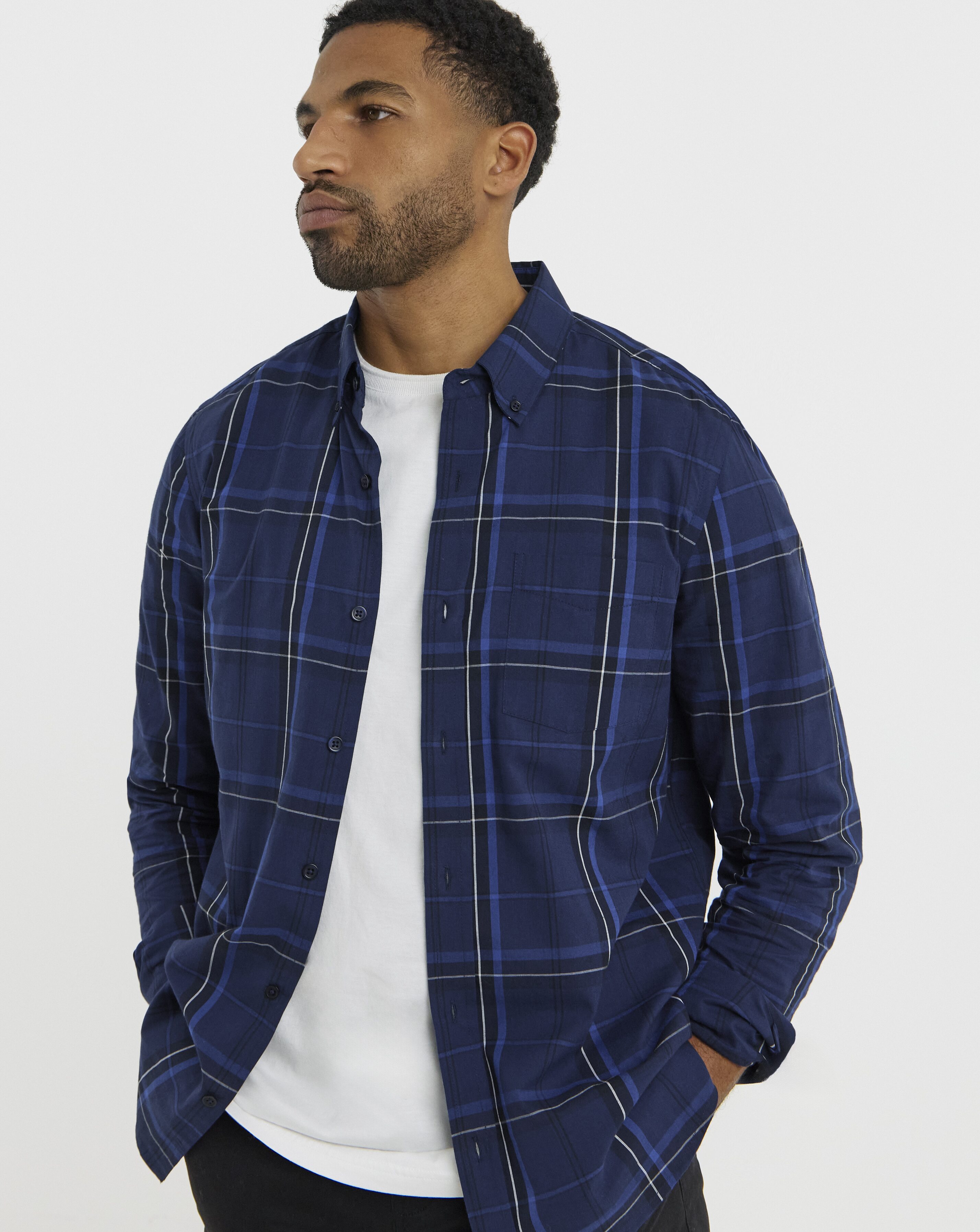 Oxford Check Long Sleeve Shirt