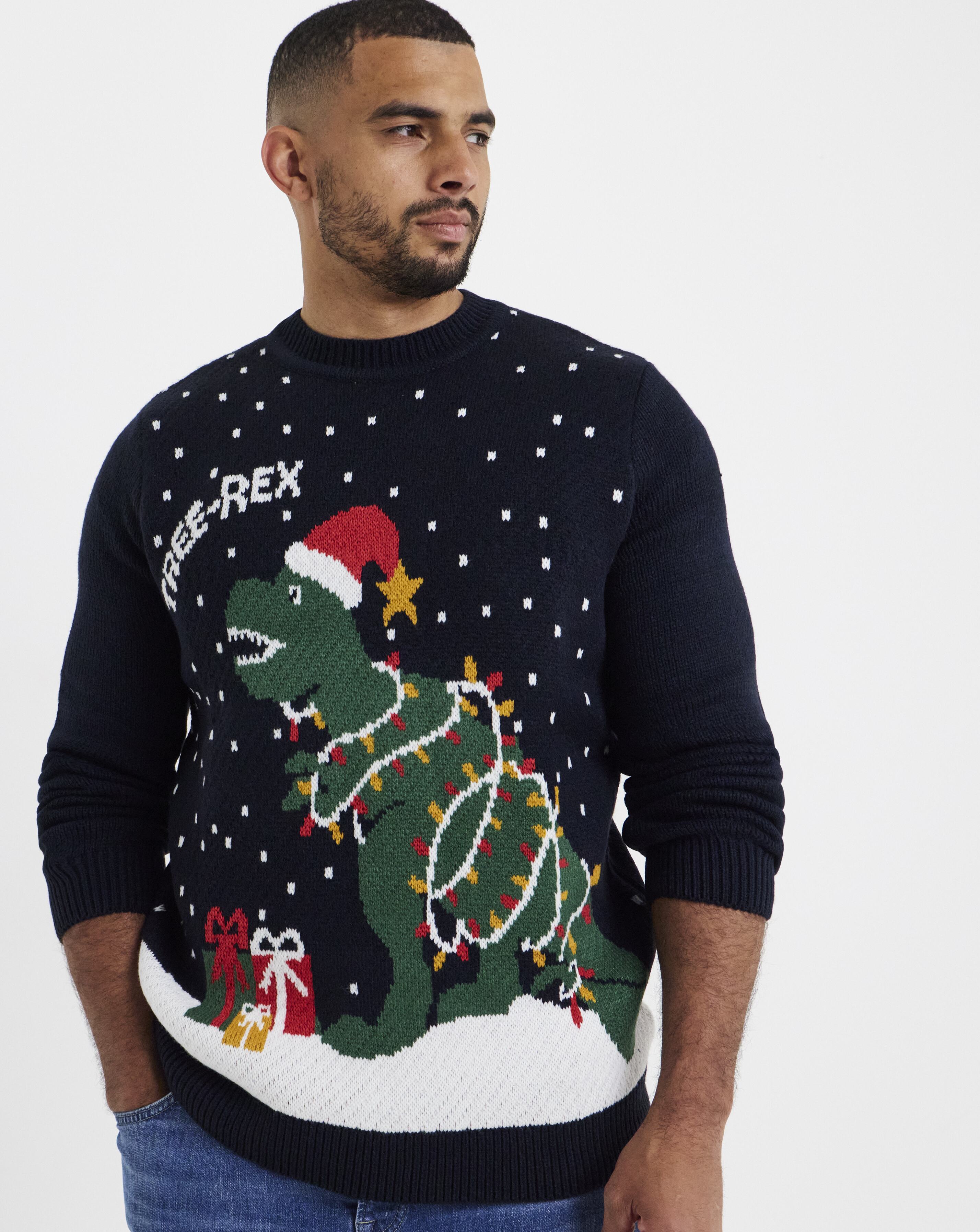 Tree-Rex Christmas Jumper