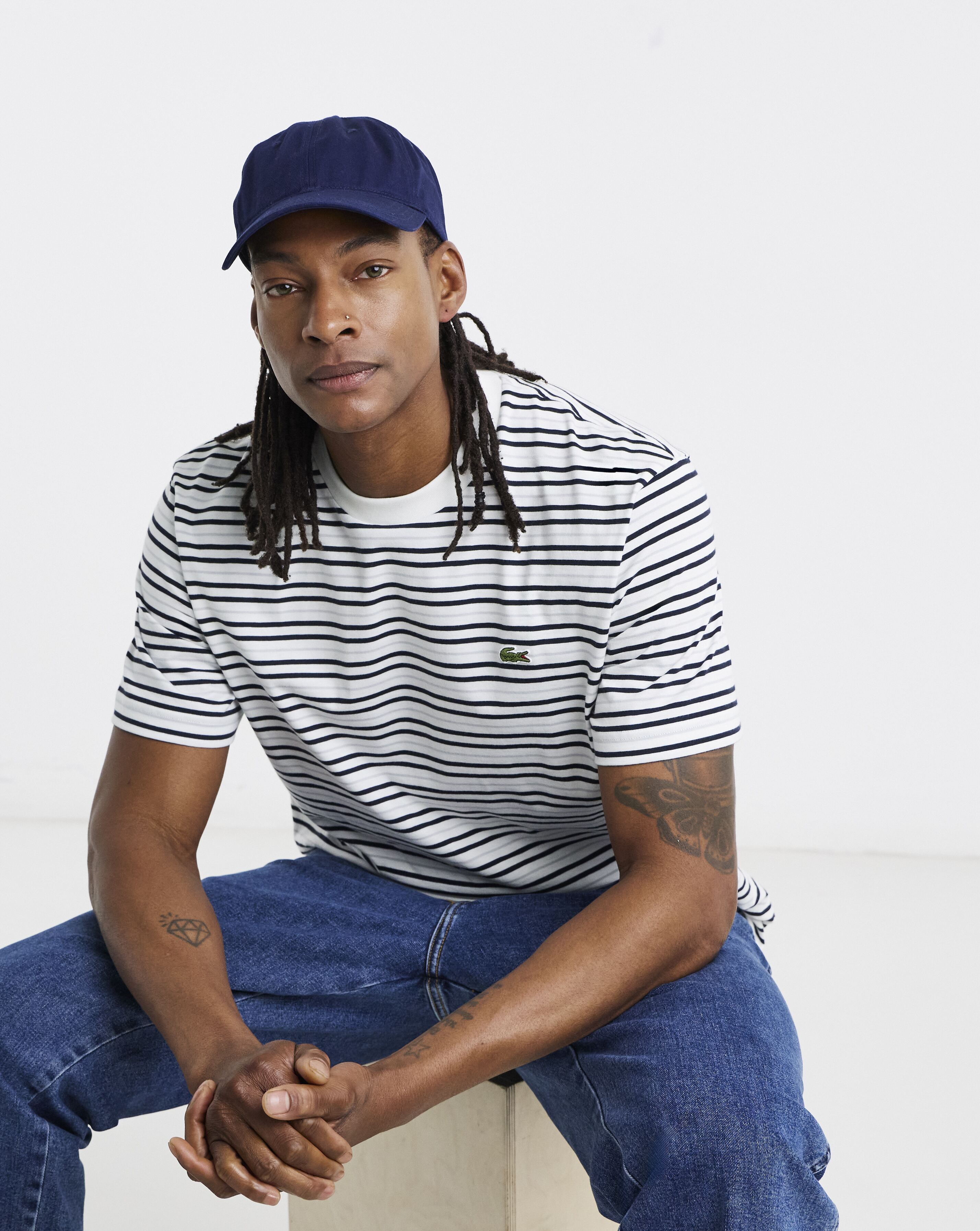 Lacoste Short Sleeve Stripe T-Shirt