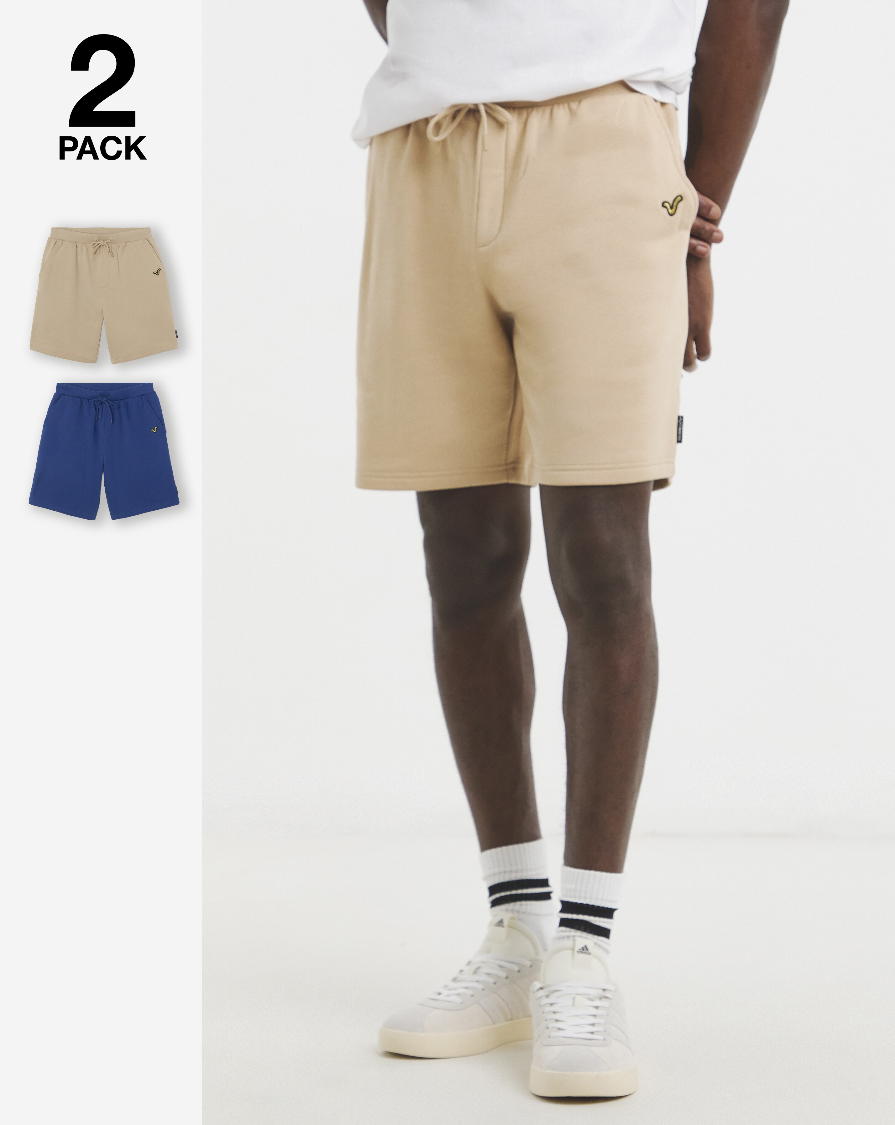 Voi 2 Pack Fleece Jog Shorts