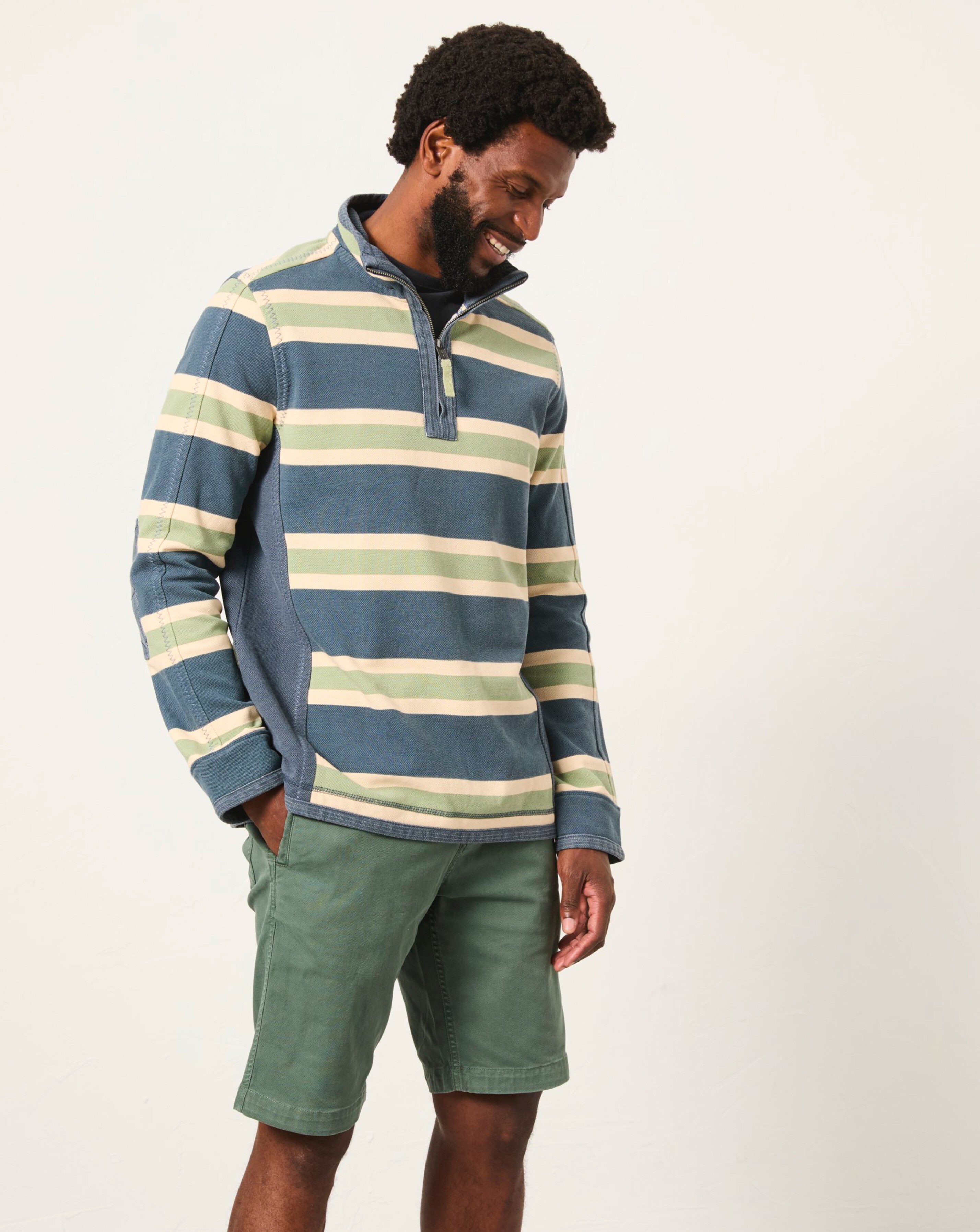 FatFace All Over Stripe Sweatshirt