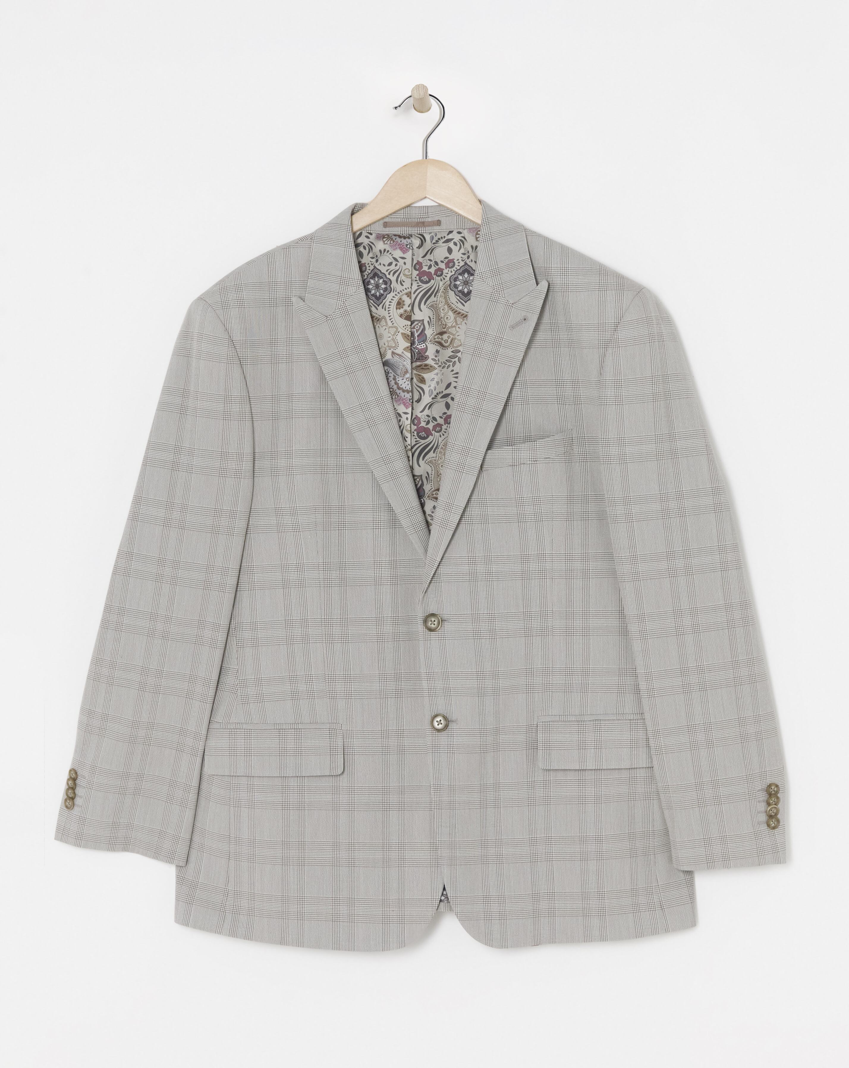 Tailored Check Suit Blazer