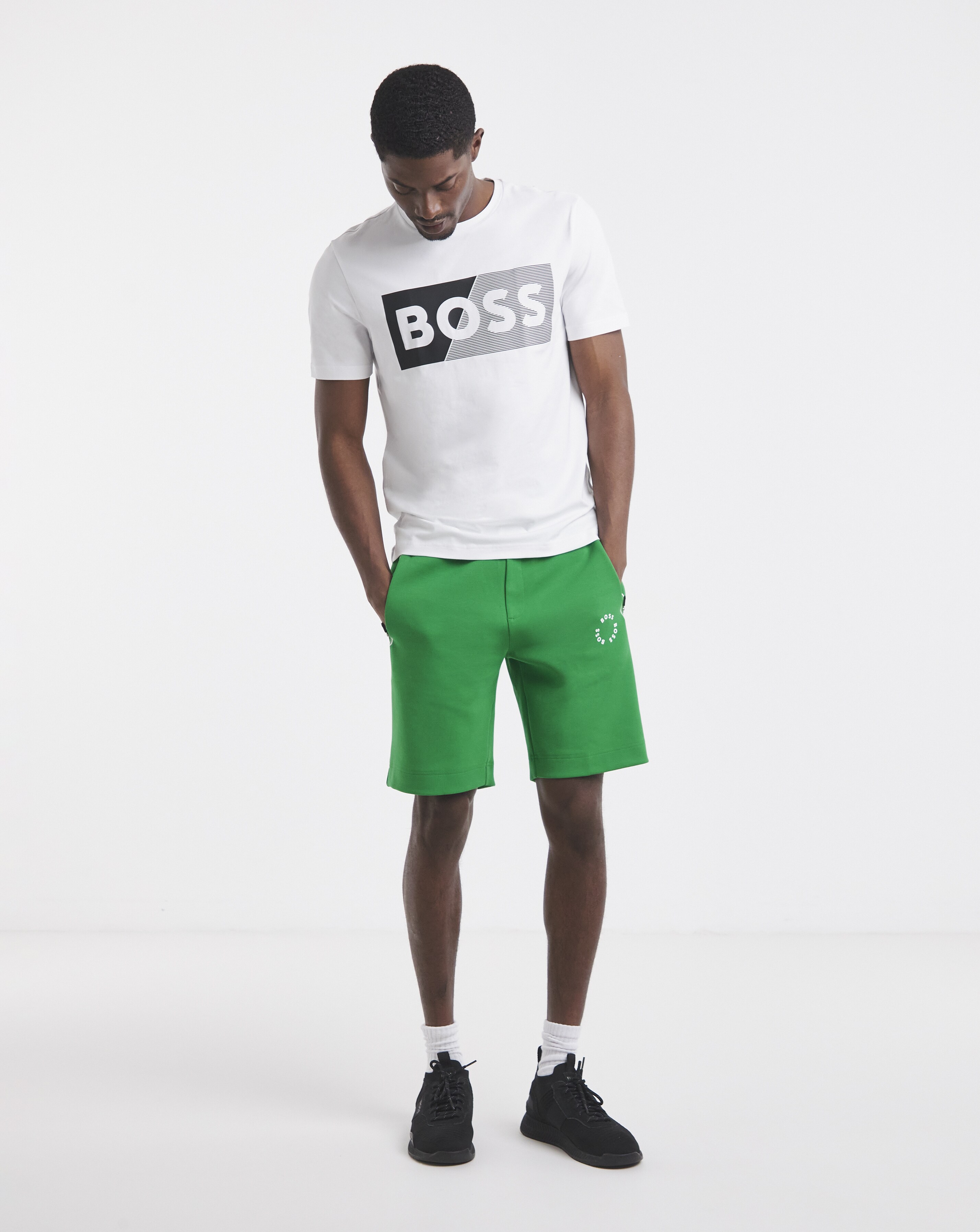 BOSS Green Circle Logo Sweat Short