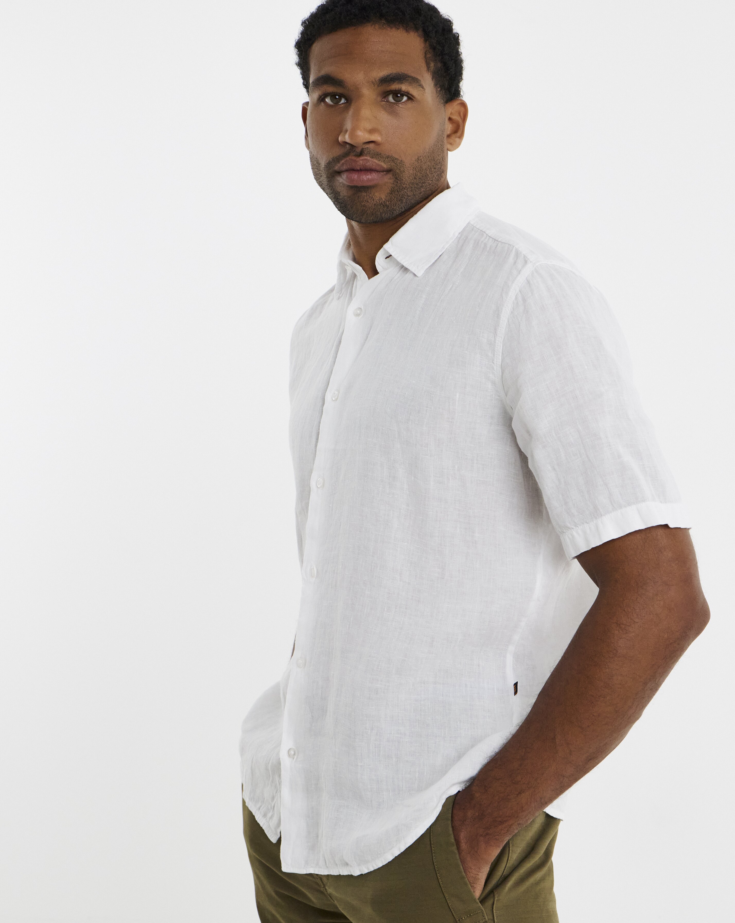BOSS Linen Shirt - White
