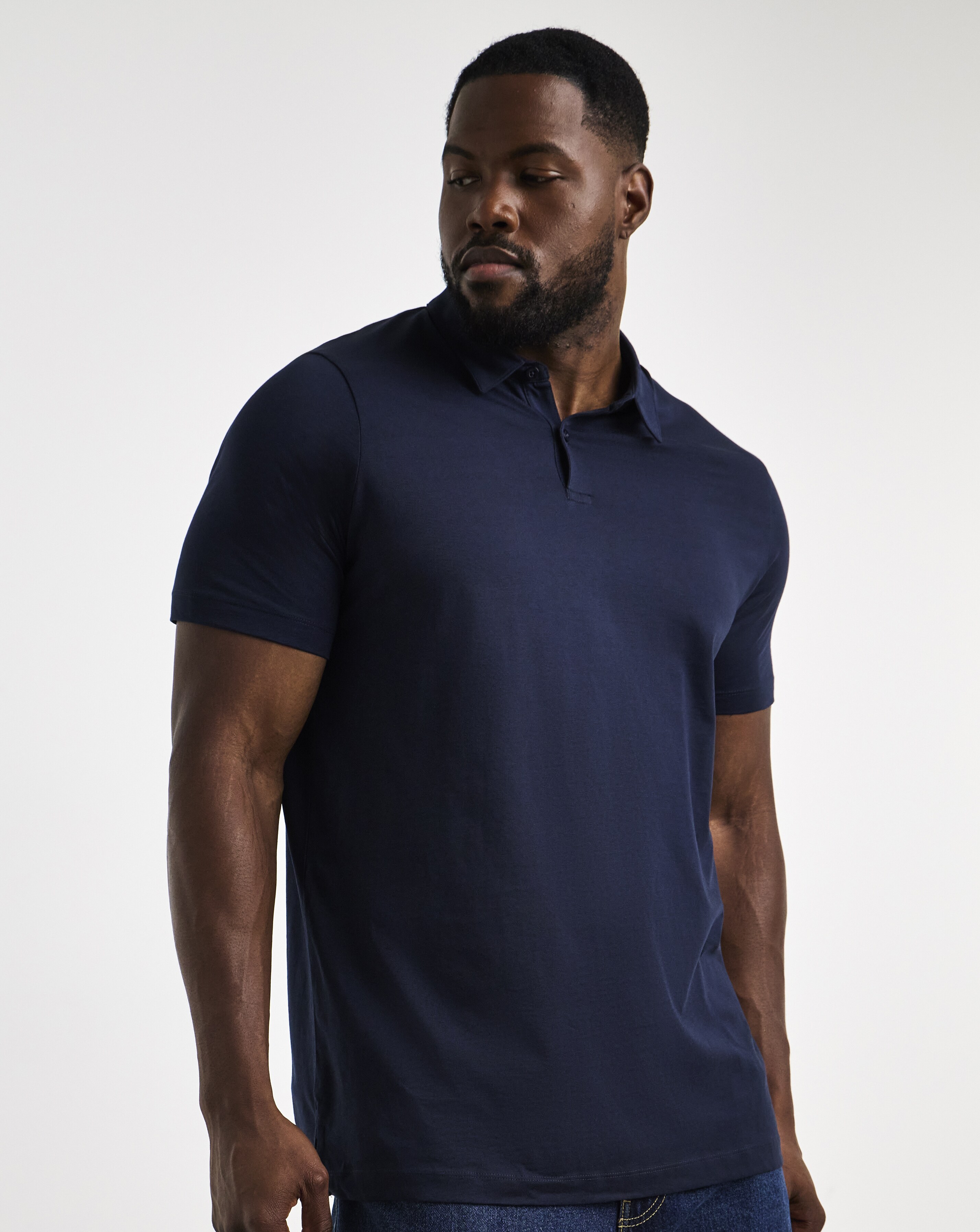 Pure Cotton Jersey Polo Long