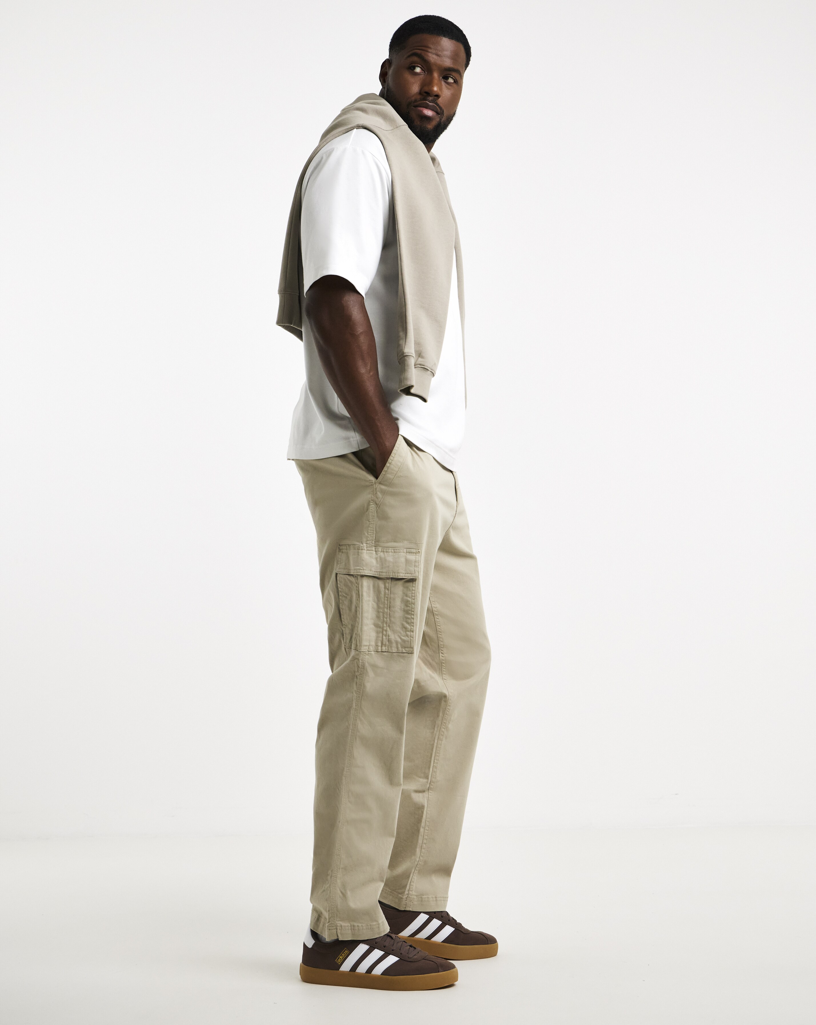 Cotton Stretch Cargo Trouser