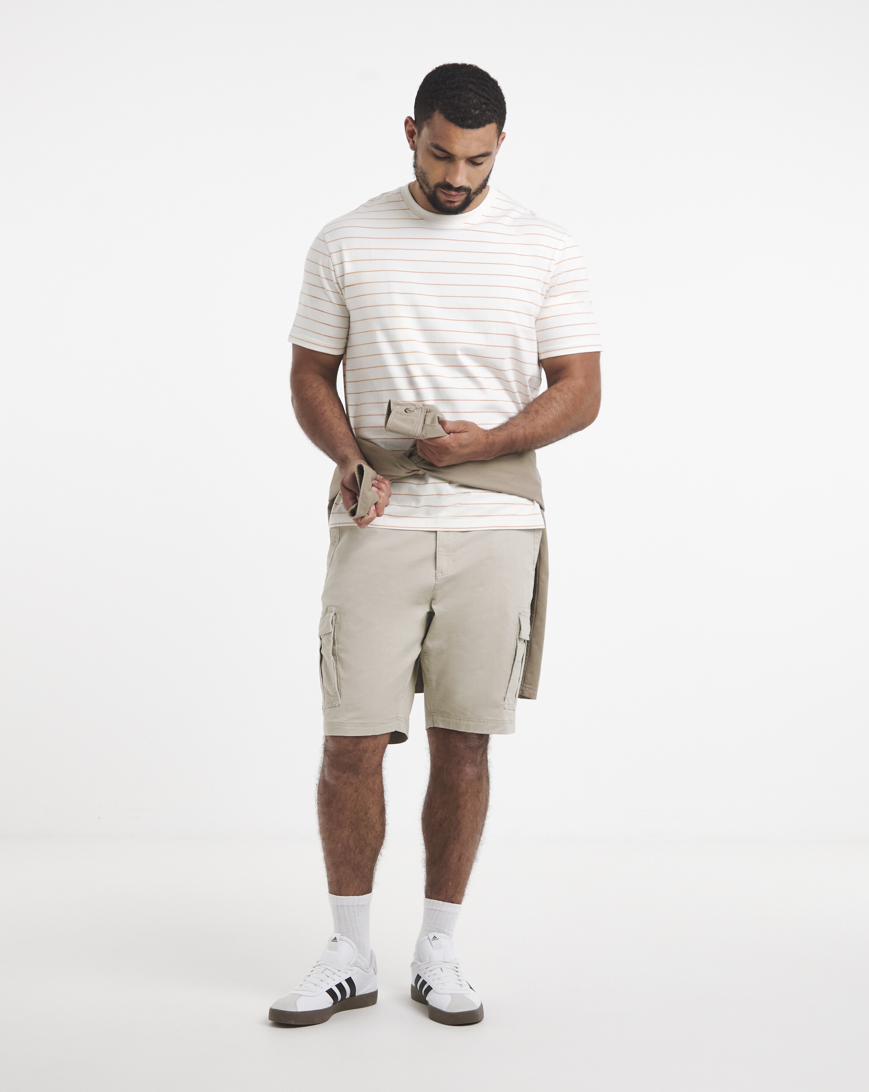 Cotton Stretch Cargo Short