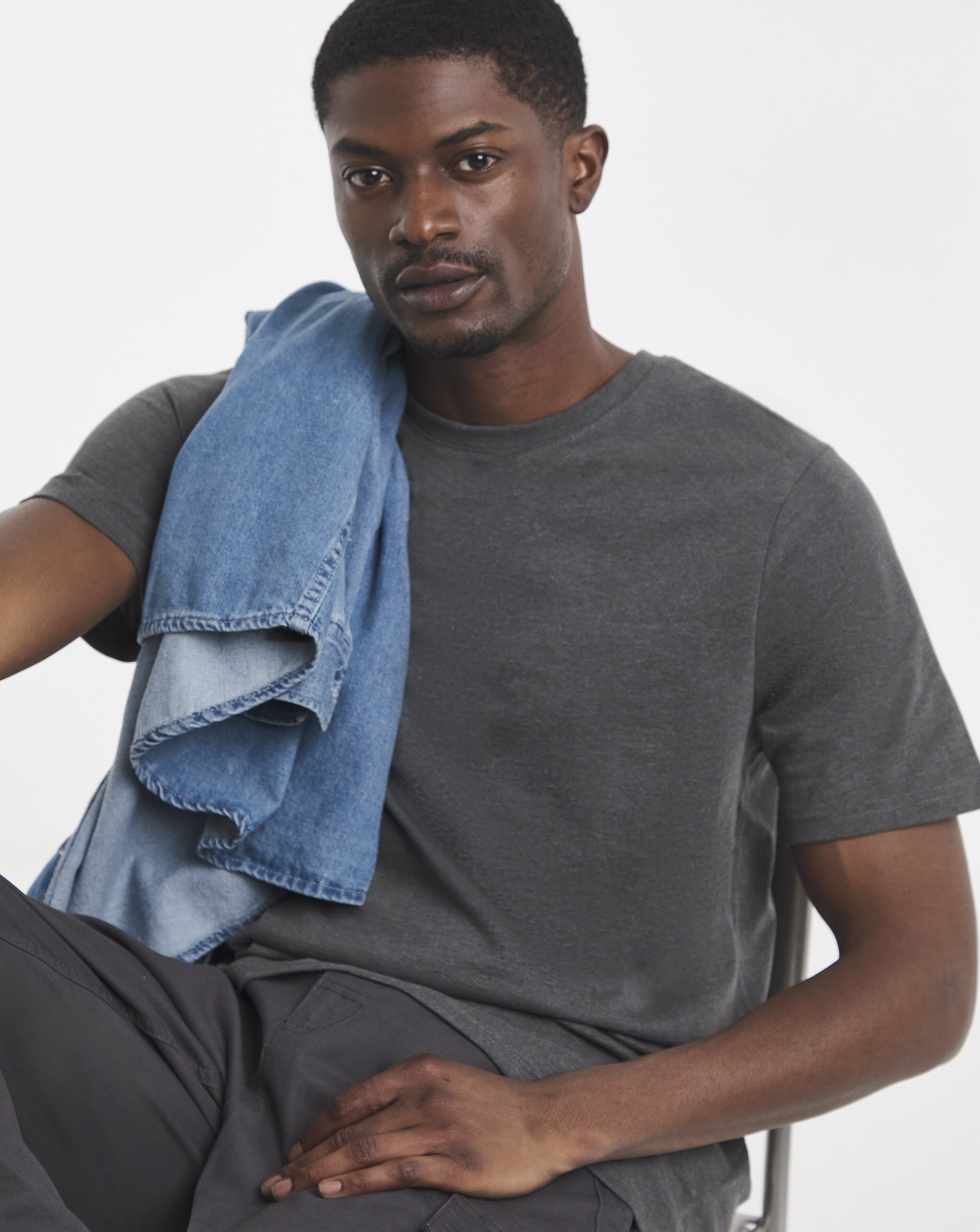 Pure Cotton Crew Neck T-Shirt Long